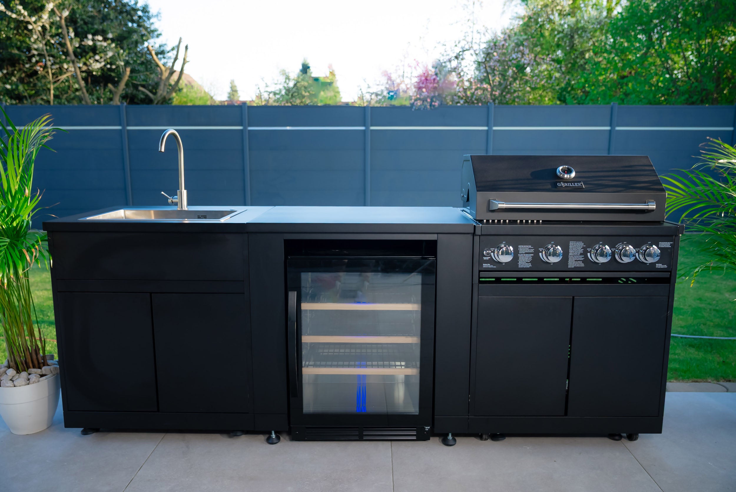 Jungle M1 Outdoorküche | Grill de gas de 5 quemadores | Genial | Limpio