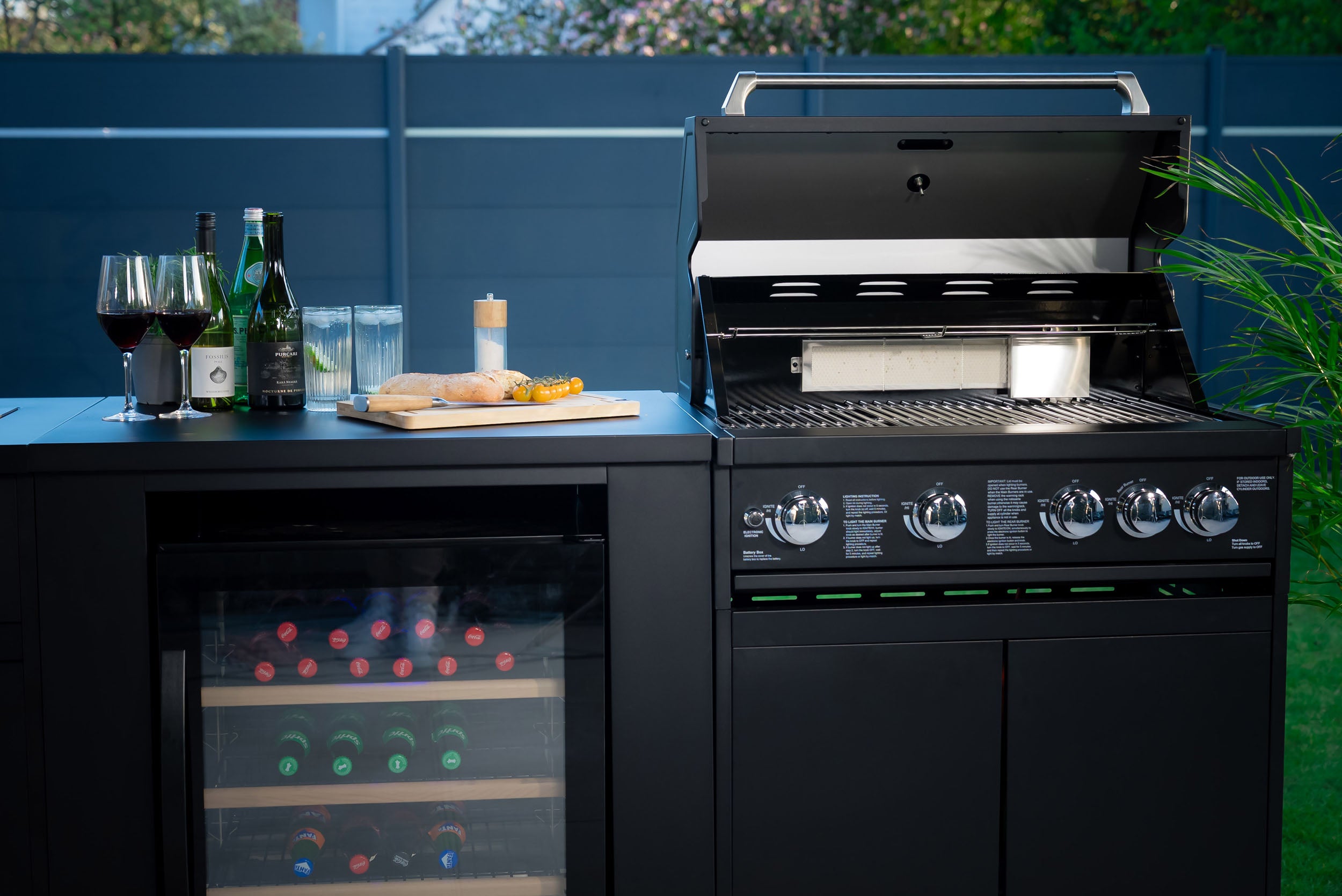 Jungle M1 Outdoorküche | Grill de gas de 5 quemadores | Genial | Limpio