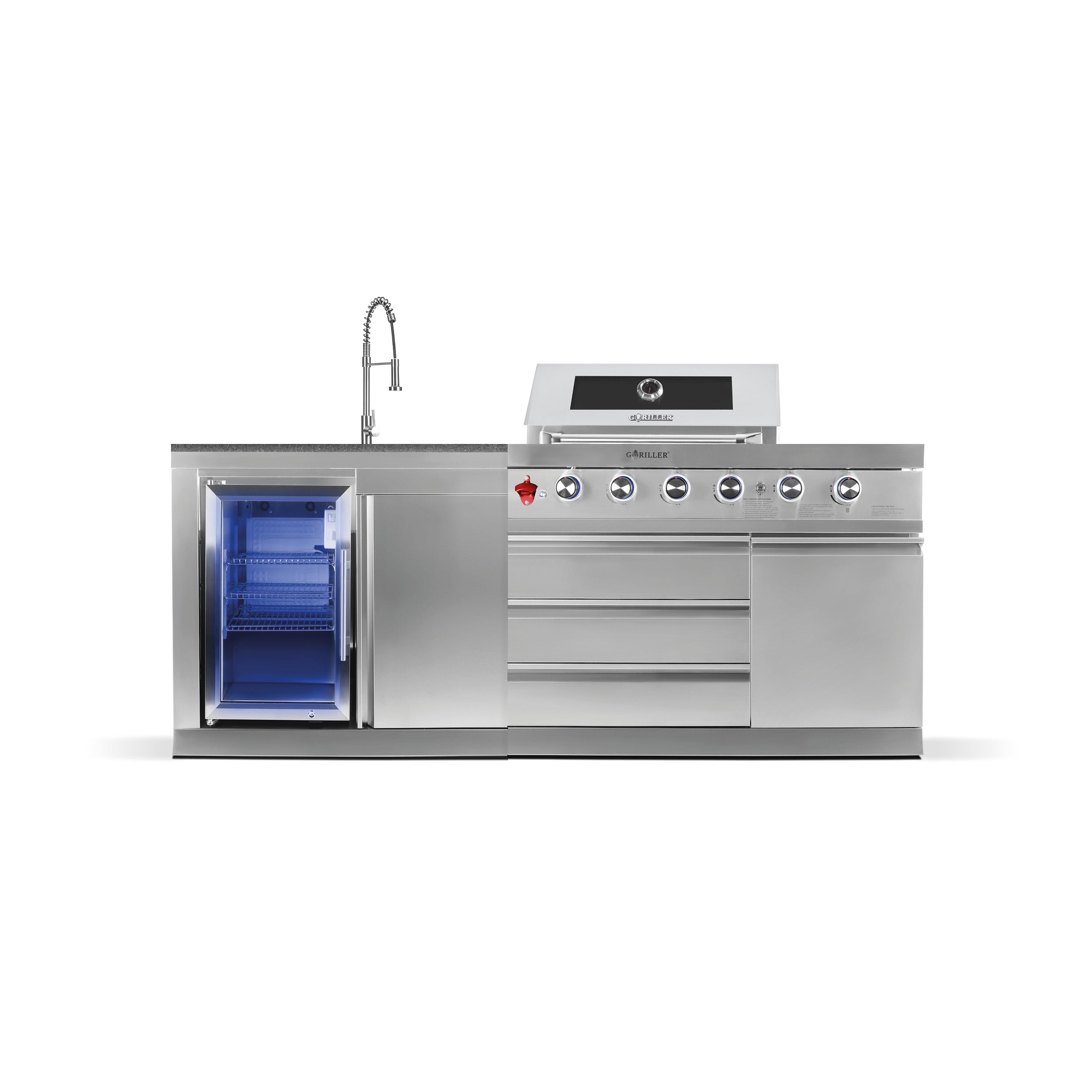 SB-S1 Outdoorküche | 4+2 gas grill | Cool-Clean
