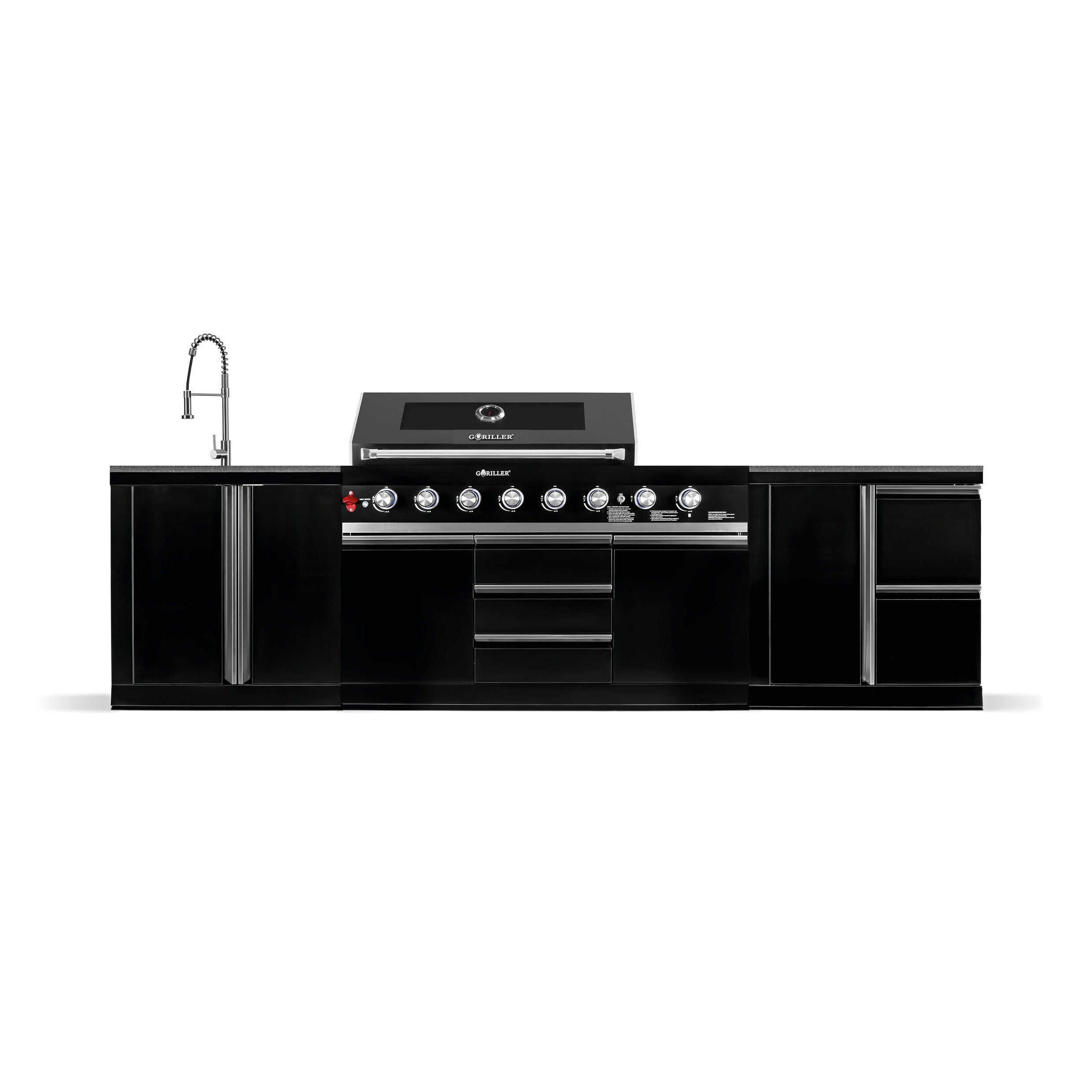 BB-M4 Outdoor kitchen | 6+2 gas grill | Clean | Prep