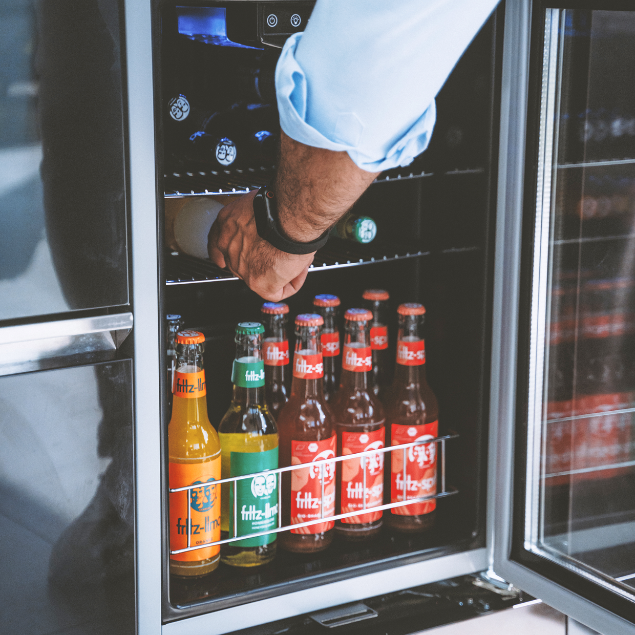 COOL-CLEAN SILVER Waschtisch-Kühlschrank-Kombi