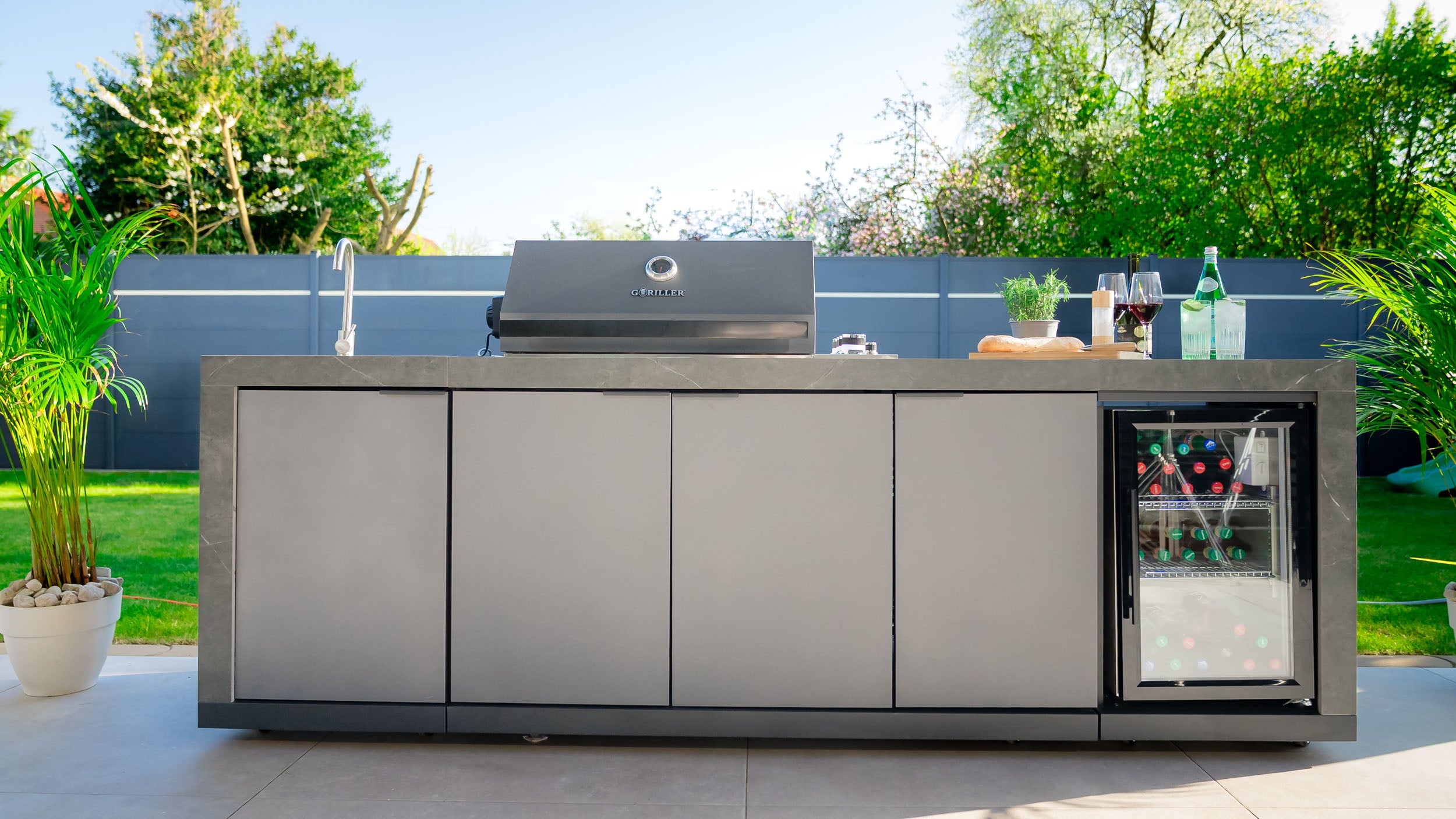 KING Outdoorküche | 4+1 Brenner Gasgrill | Cool | Clean