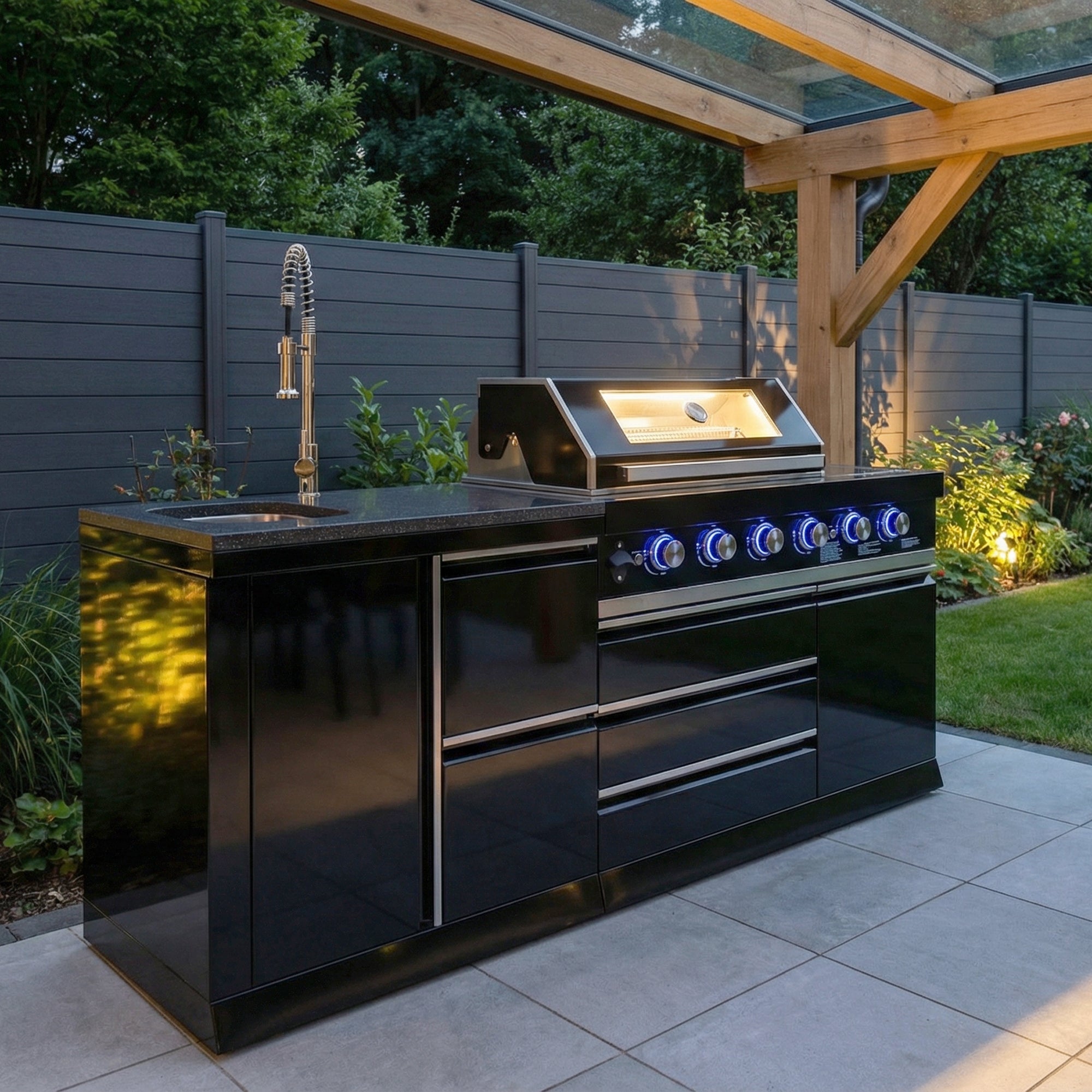 BB-S3 Outdoorküche | Gasgrill | Clean