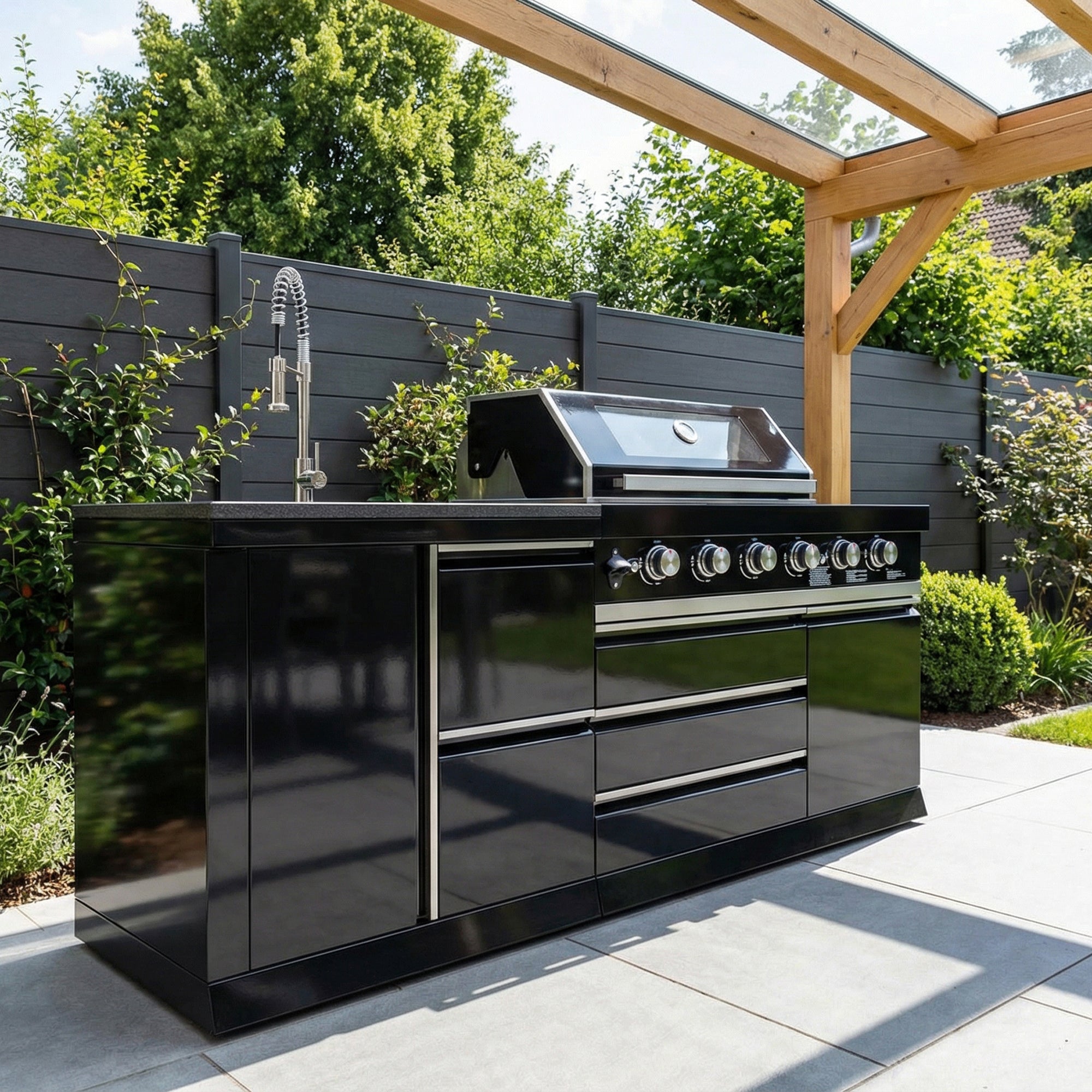 BB-S3 Outdoorküche | Gasgrill | Clean