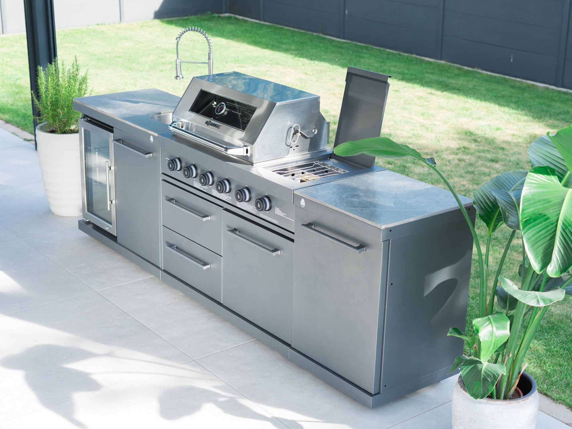 EMPIRE M2 Outdoorküche | 6-Brenner Gasgrill | Cool-Clean | Prep