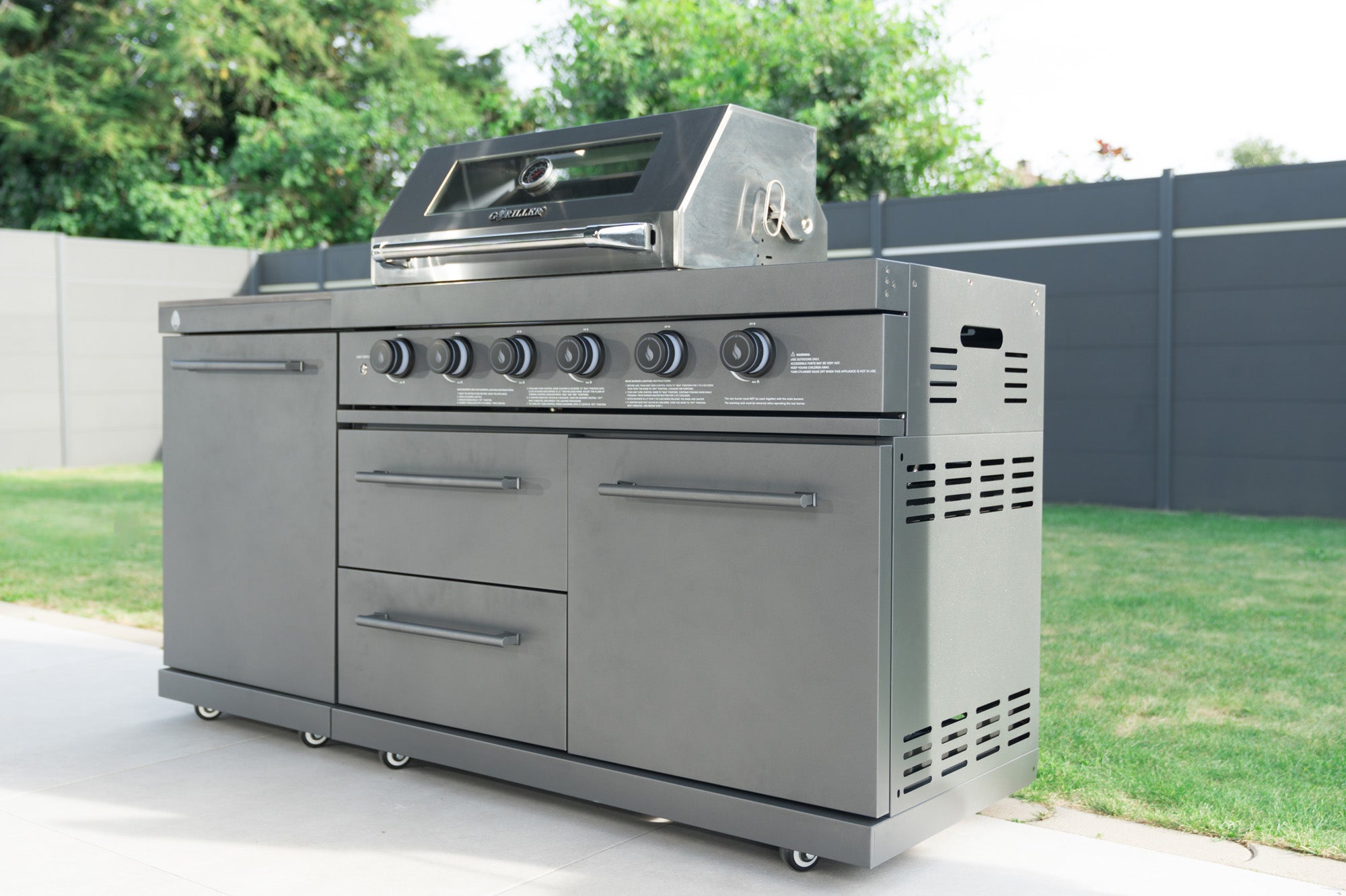 <tc>EMPIRE</tc> Cocina exterior S4 | Parrilla de gas de 6 quemadores | Prep