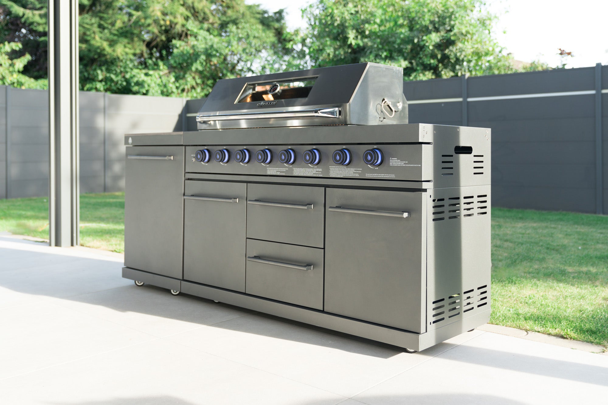 EMPIRE S2 Outdoorküche | 8-Brenner Gasgrill | Prep