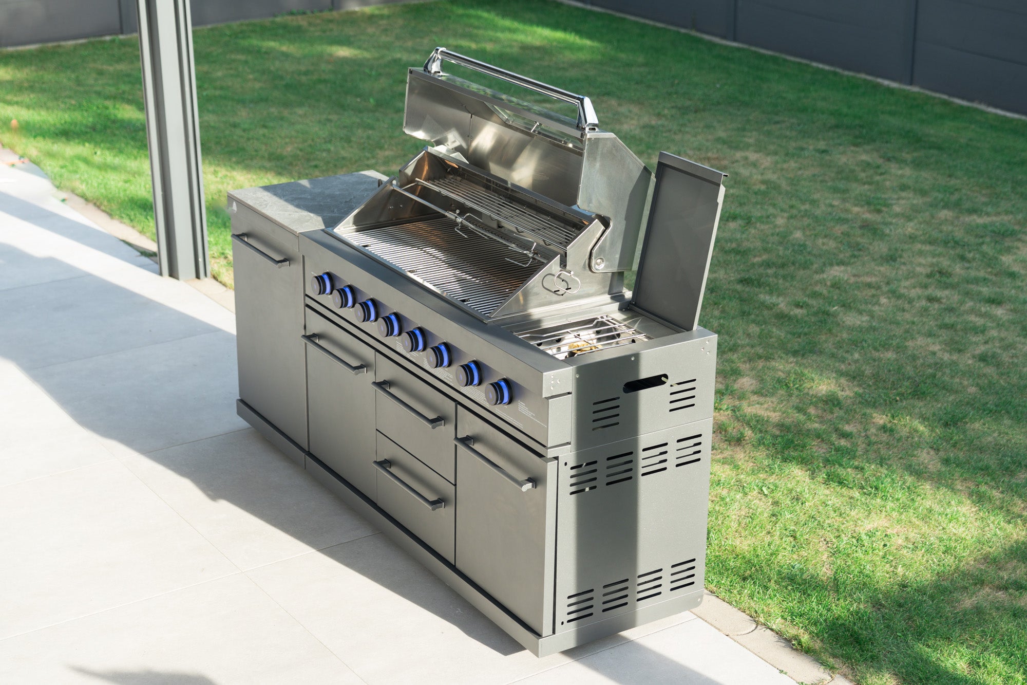 EMPIRE S2 Outdoorküche | 8-Brenner Gasgrill | Prep