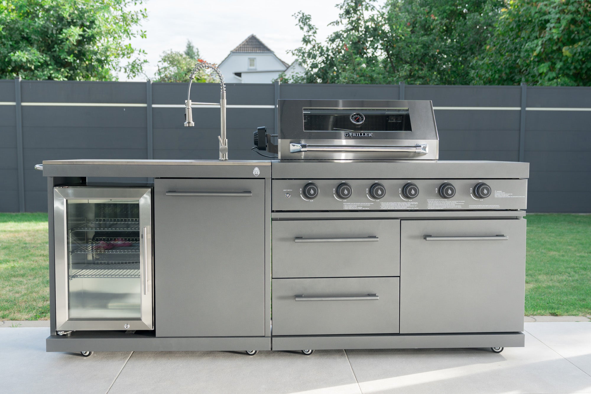 EMPIRE S3 Outdoorküche | 6-Brenner Gasgrill | Cool-Clean