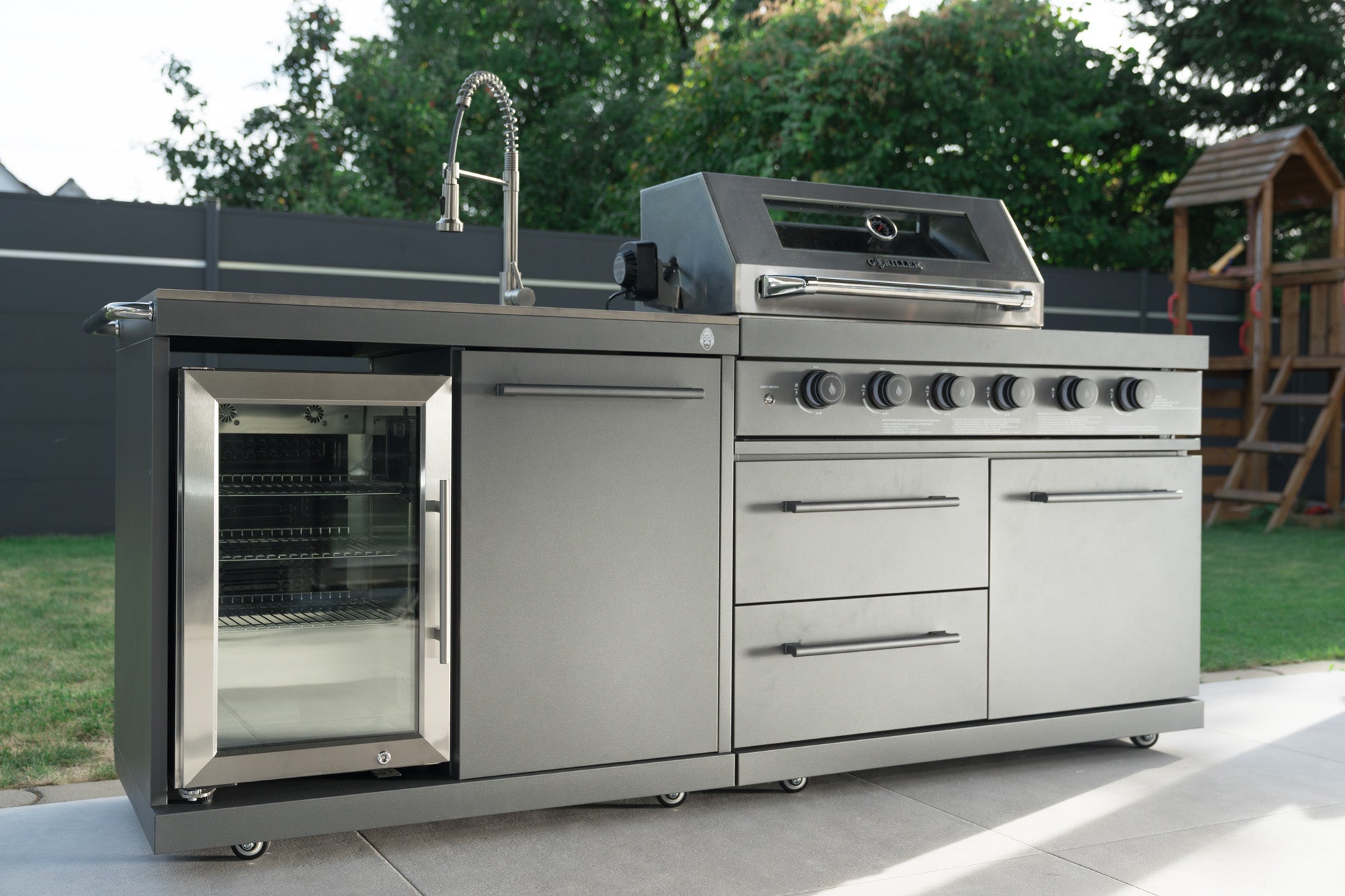 EMPIRE S3 Outdoorküche | 6-Brenner Gasgrill | Cool-Clean