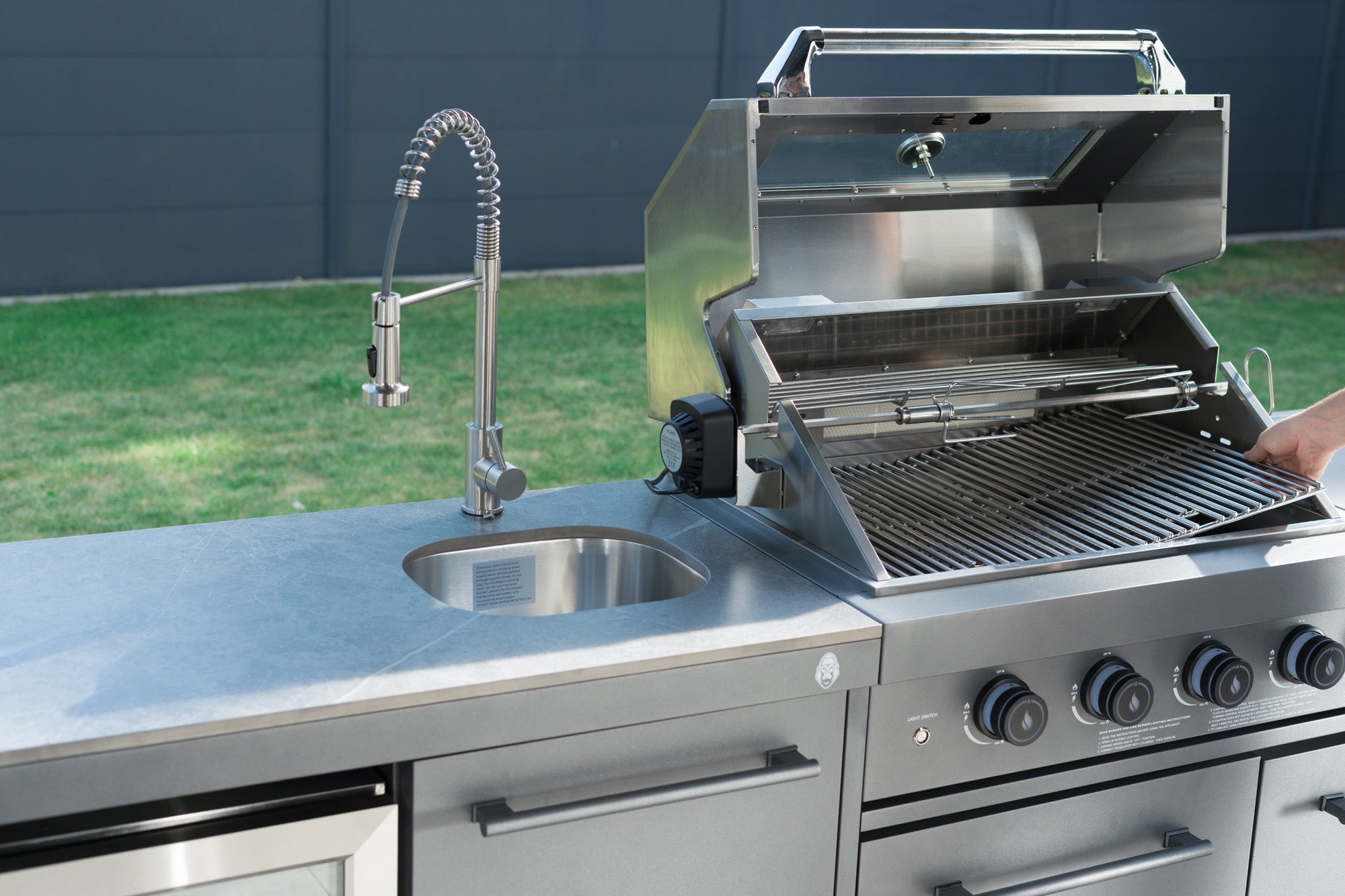 EMPIRE M2 Outdoorküche | 6-Brenner Gasgrill | Cool-Clean | Prep