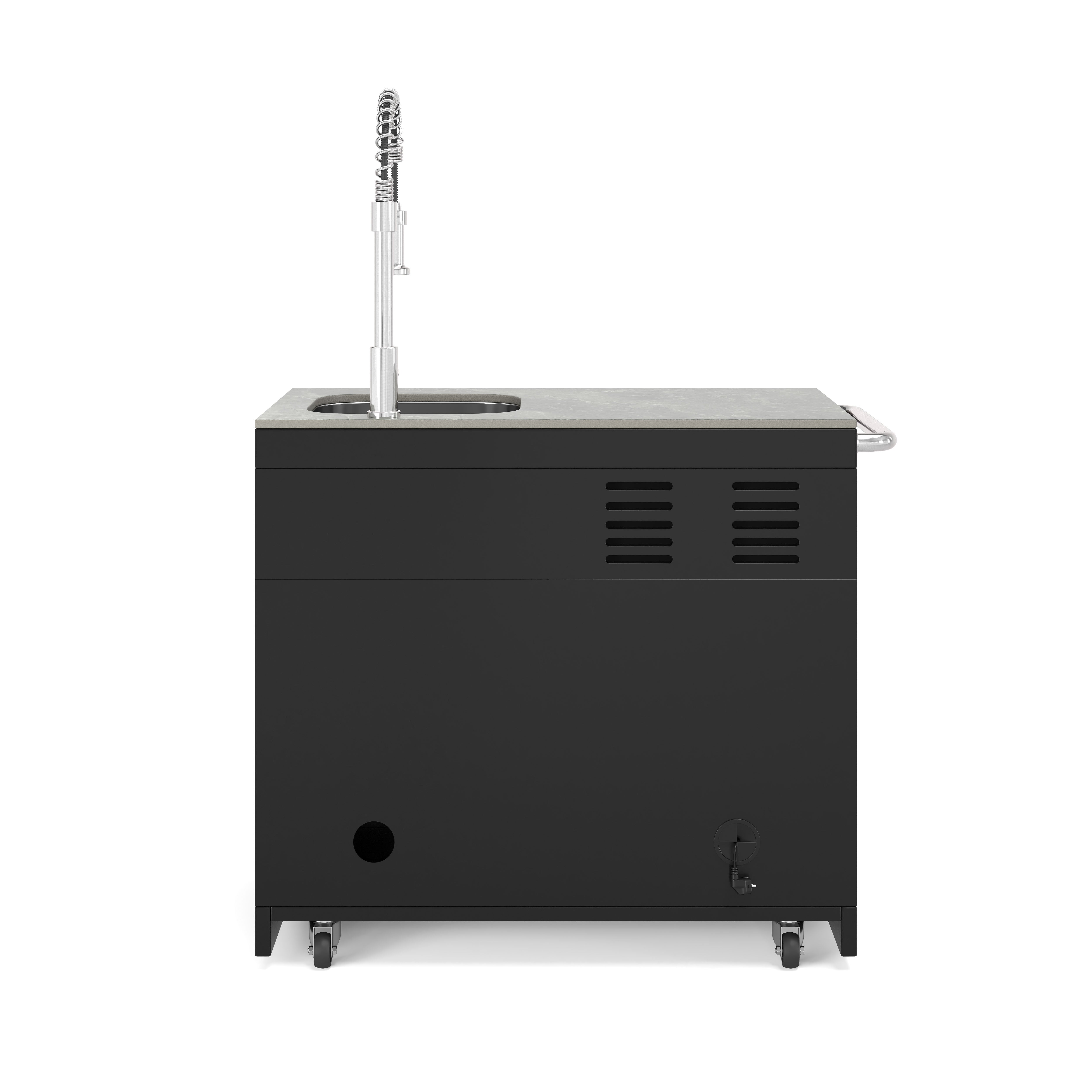 EMPIRE COOL-CLEAN Kühlschrank-Spülbecken Schwarz