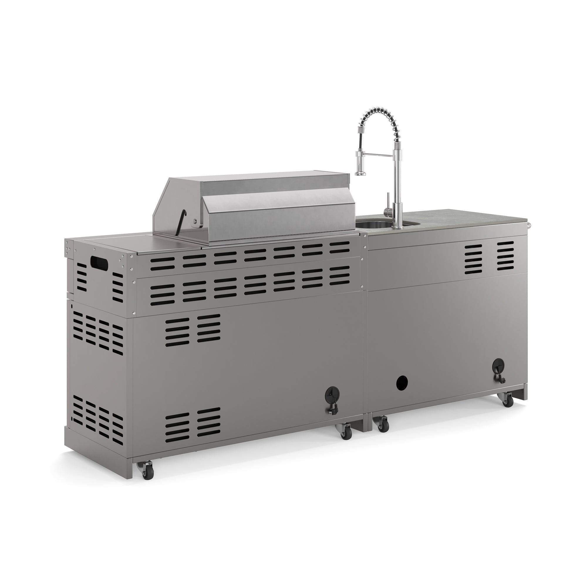 EMPIRE S1 Outdoorküche | Gasgrill | Cool-Clean Grau