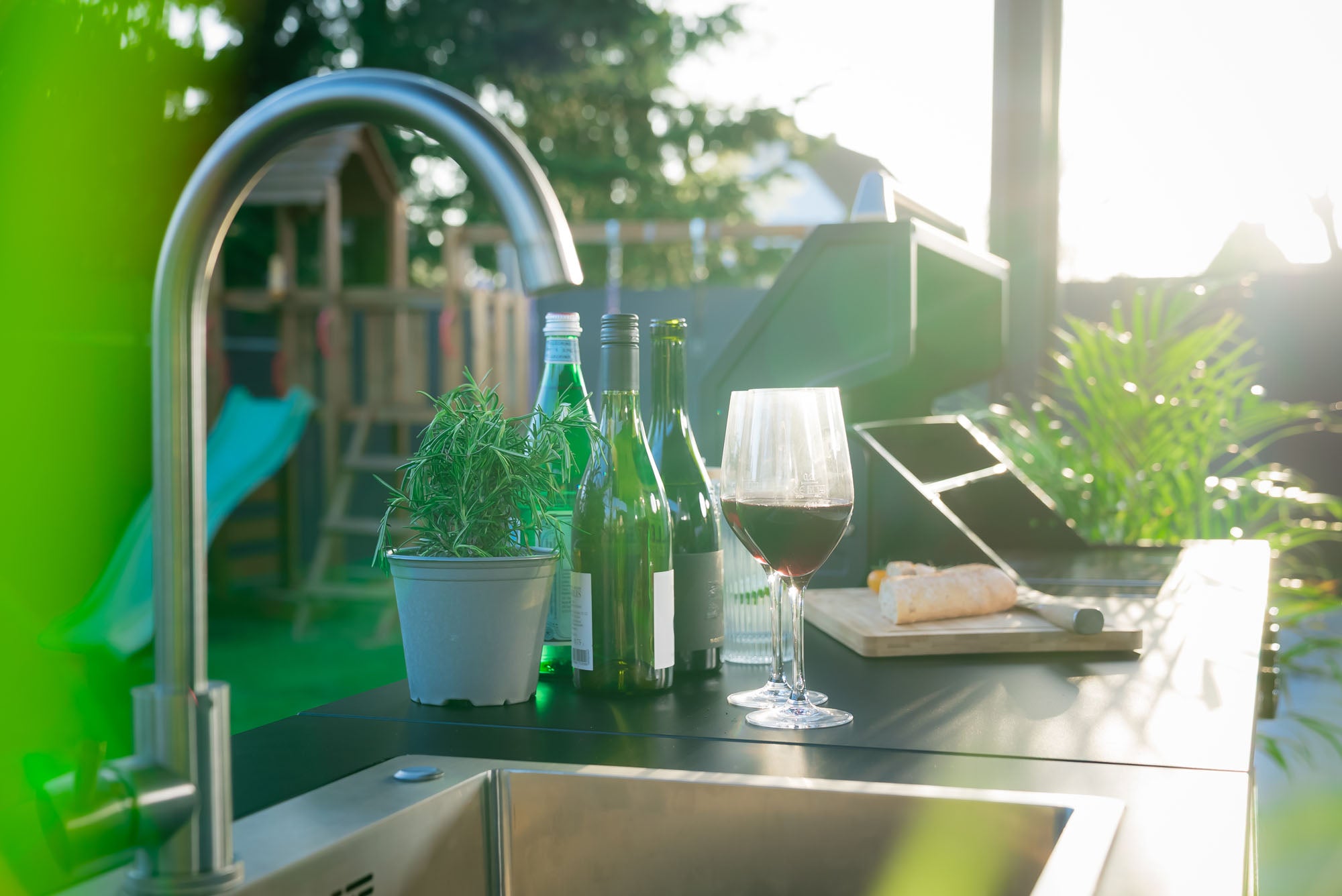 Jungle S2 Outdoorküche | Grill de gas de 5 quemadores | Limpio