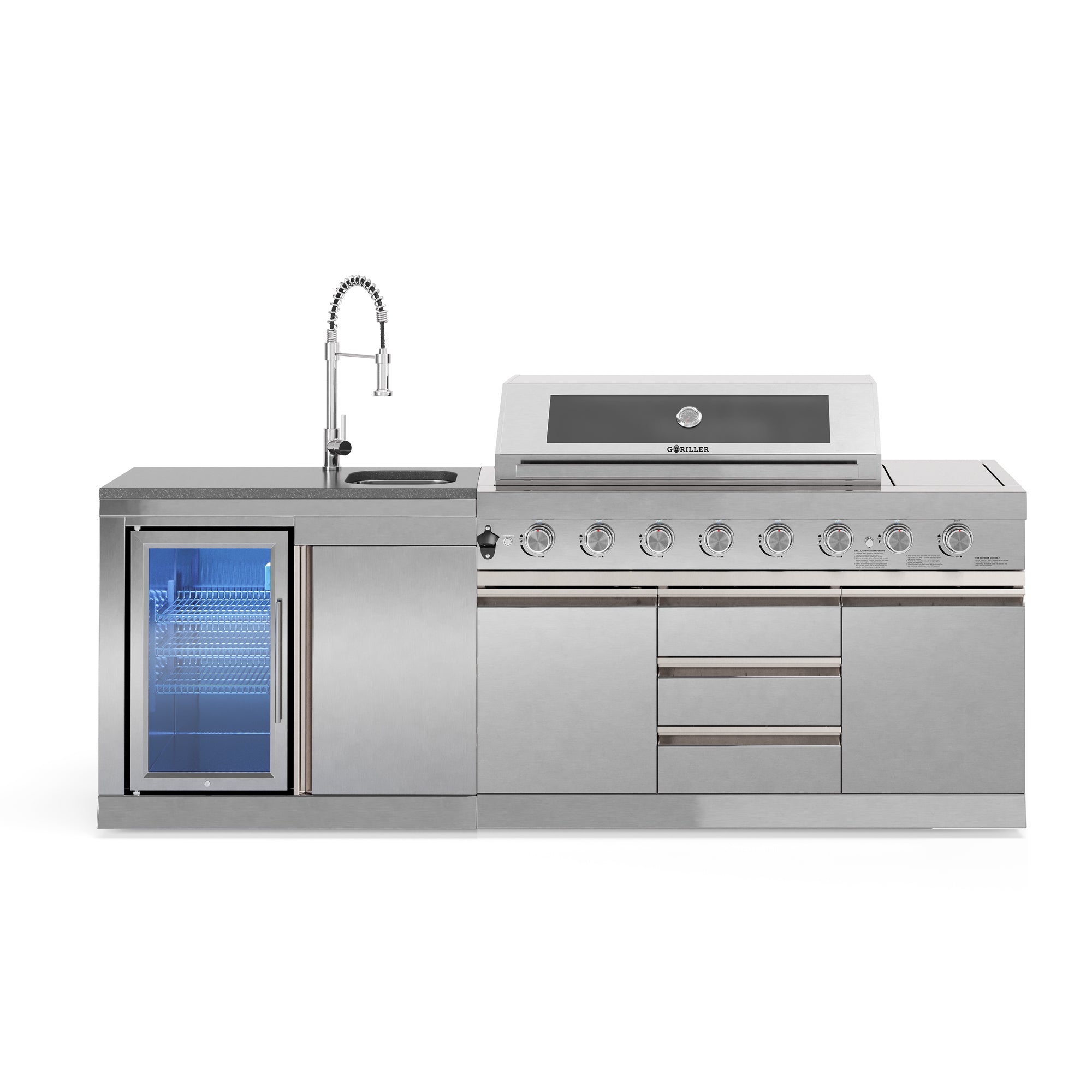 Cucina da esterno SB-S1 | Griglia a gas | Fresco pulito