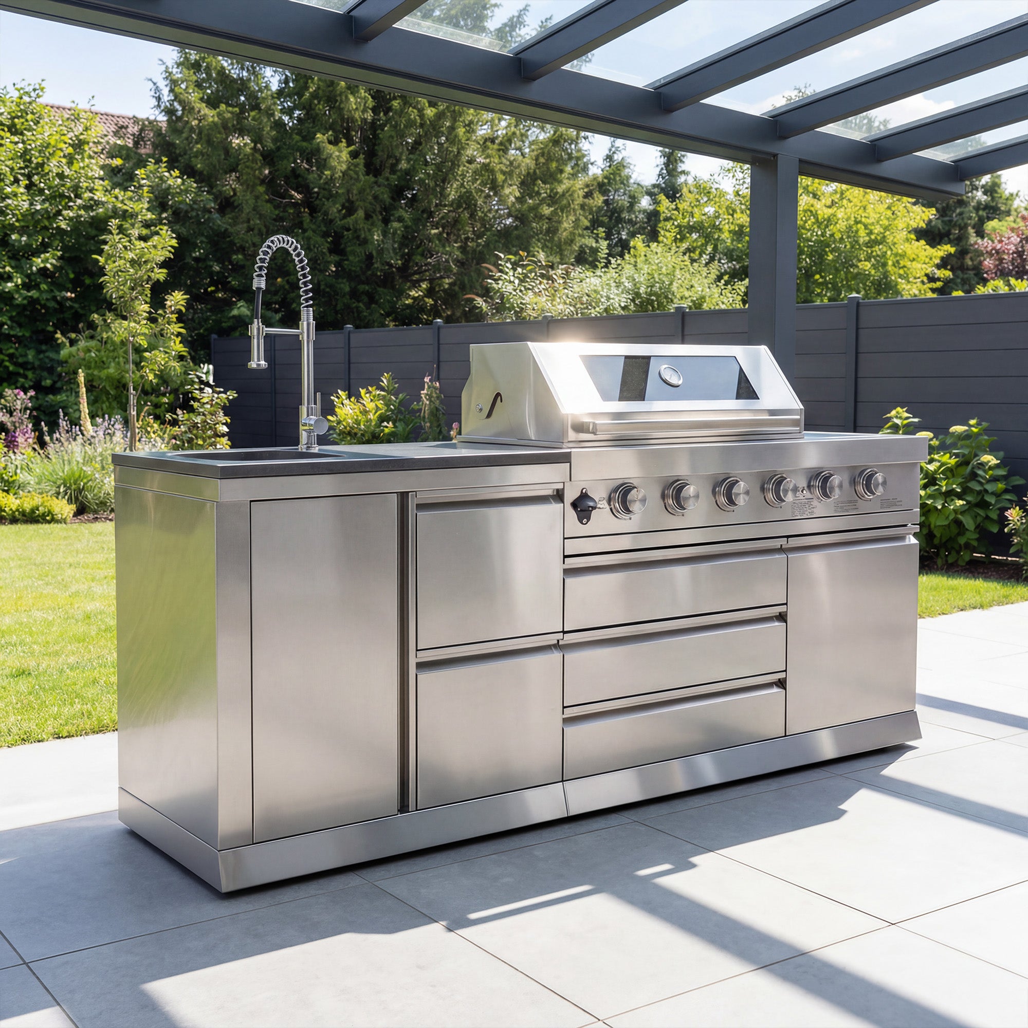 SB-S3 Outdoorküche | Gasgrill | Clean