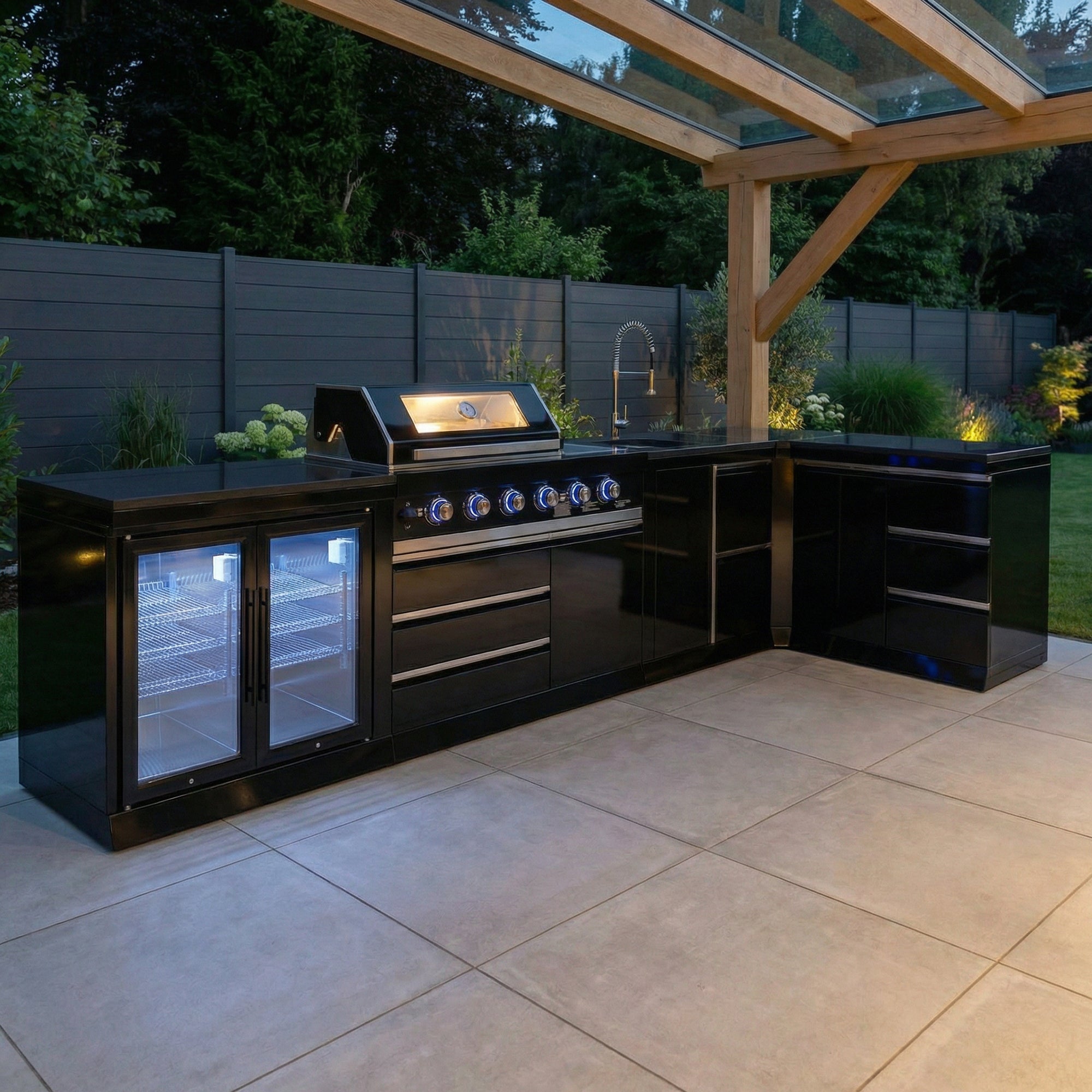 BB-XL1 outdoor kitchen | Gas grill | Cool Duo | Clean | Prep | Corner