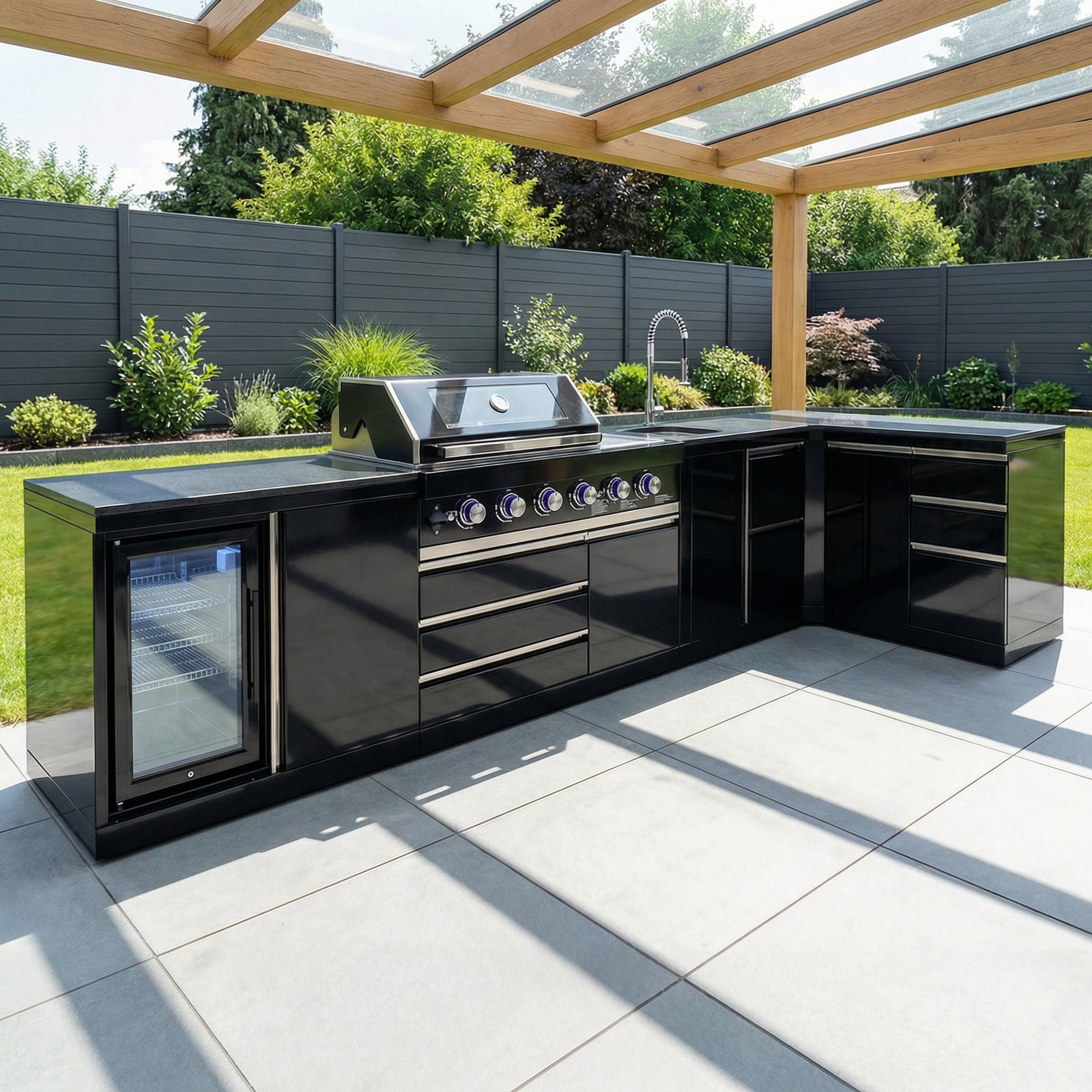 Cuisine extérieure BB-XL2 | Grill à gaz | Frais | Nettoyer | Préparation | Coin