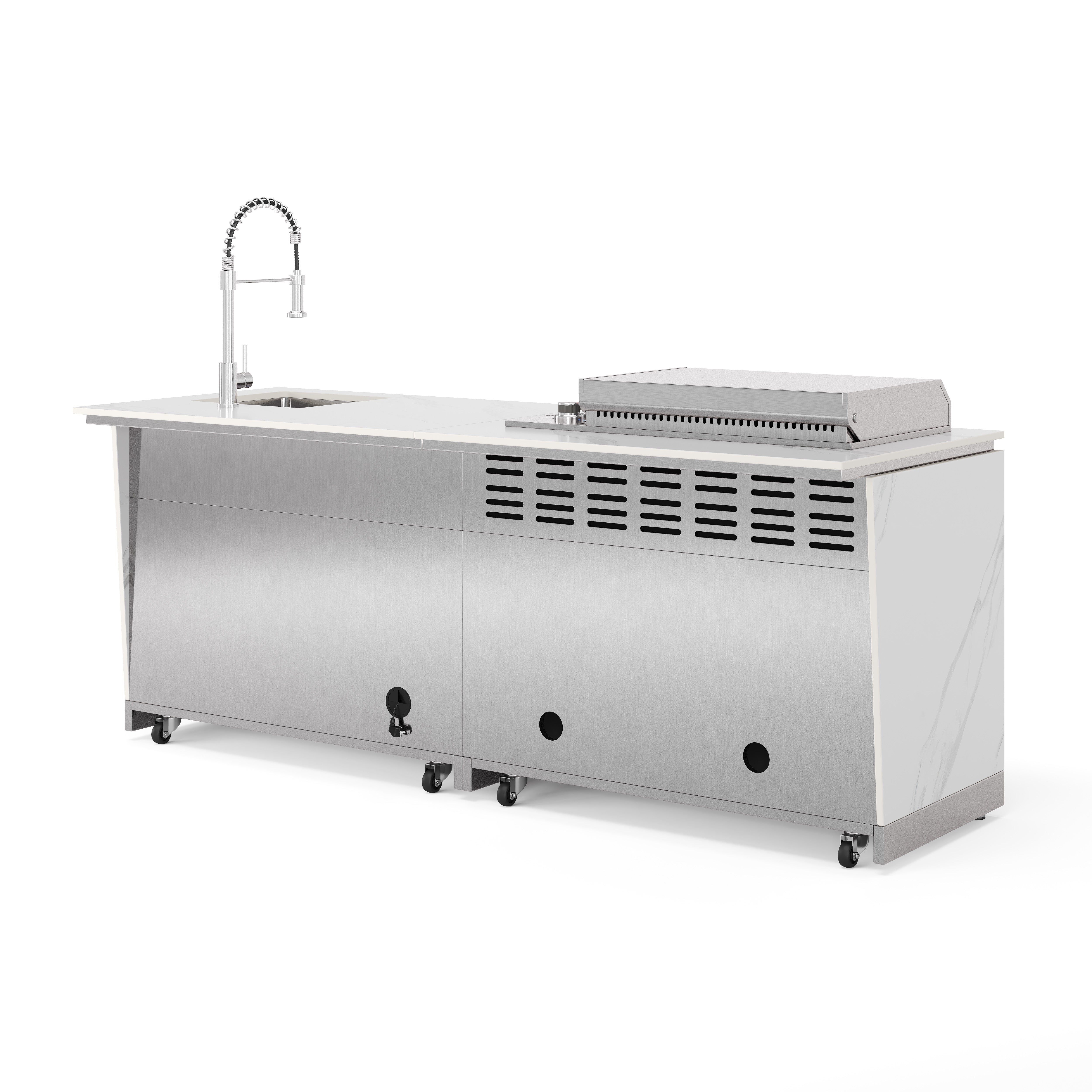 <tc>ALPHA</tc> مطبخ خارجي | شواية غاز | بارد ونظيف