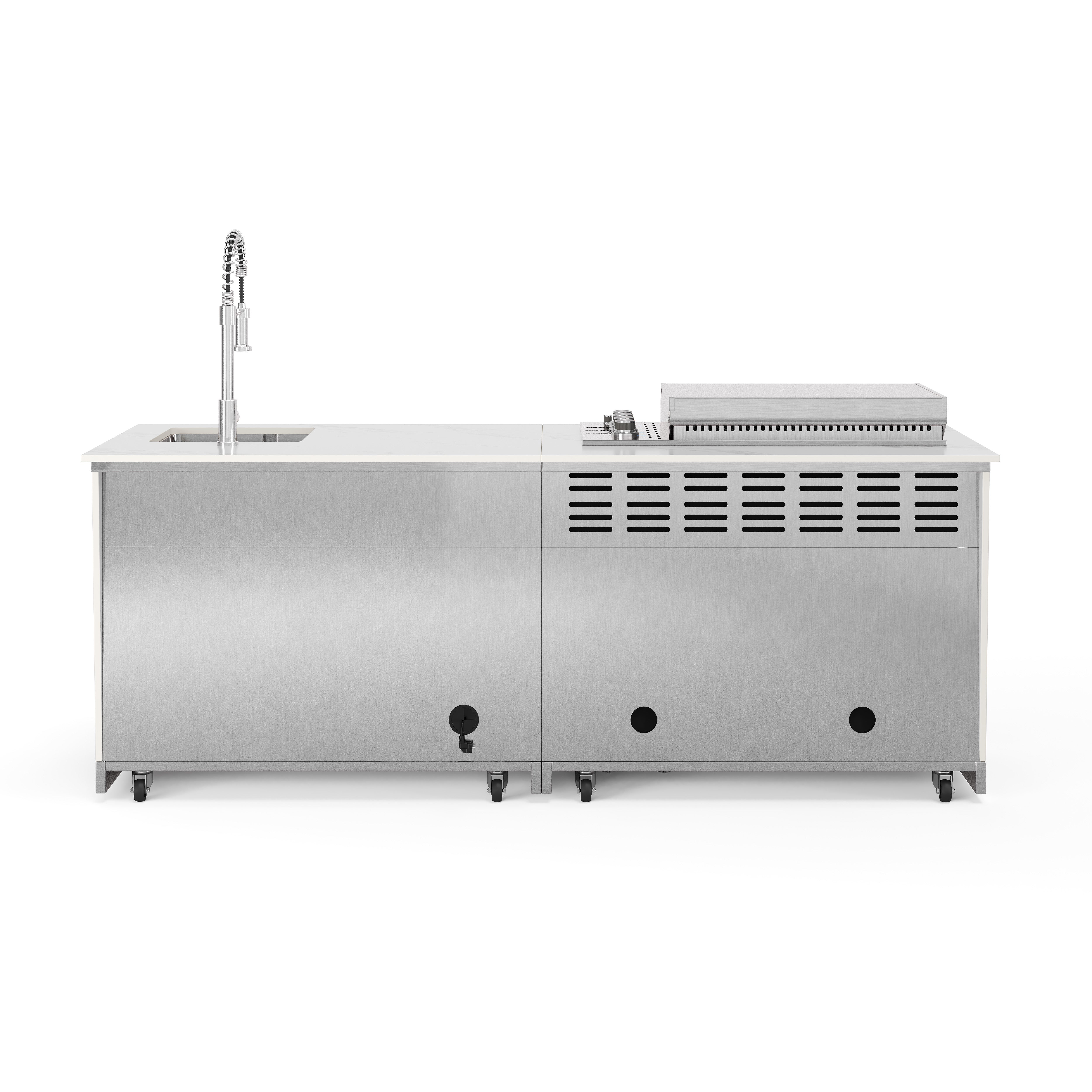 <tc>ALPHA</tc> مطبخ خارجي | شواية غاز | بارد ونظيف