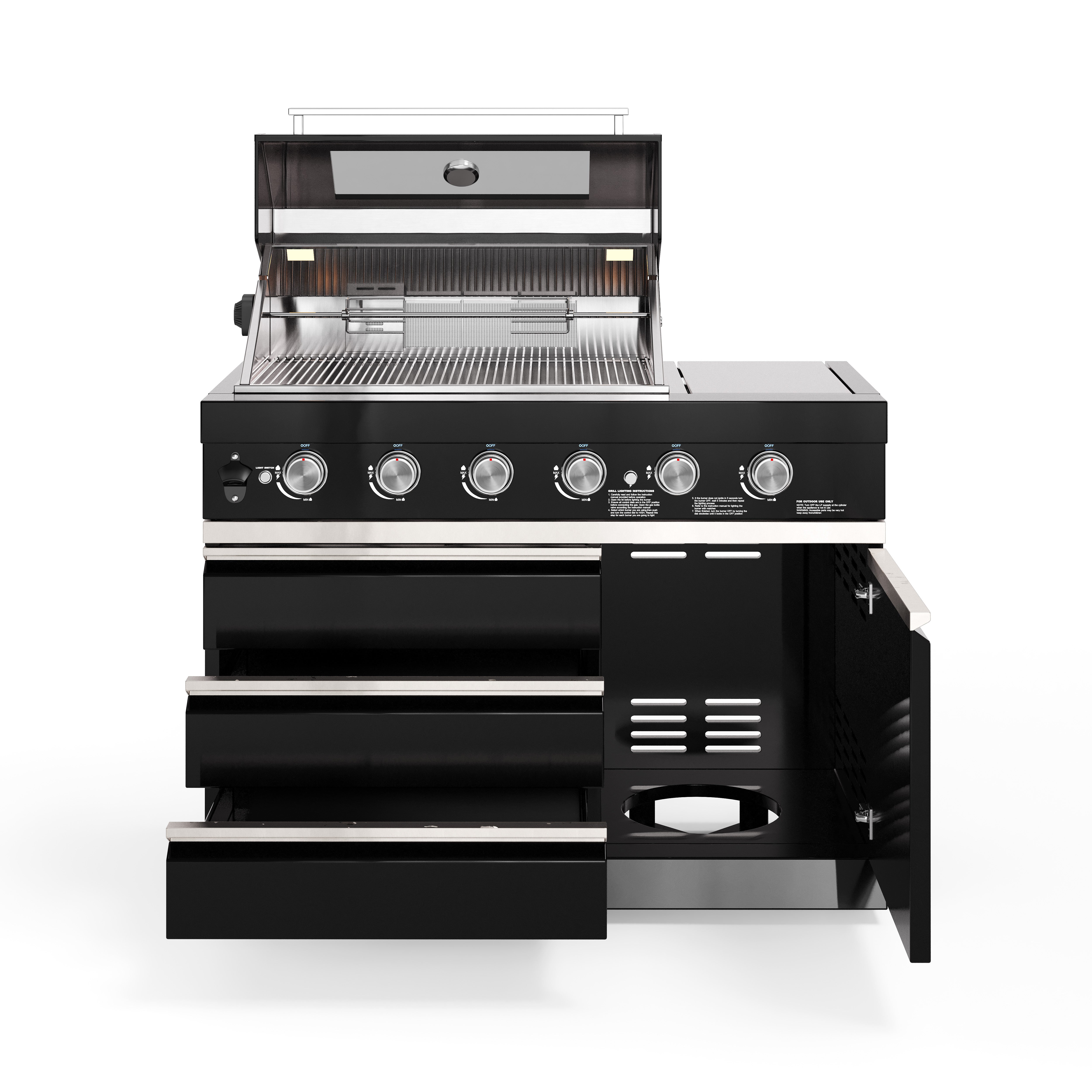 <tc>BLACKBACK</tc> Barbecue à gaz à 6 brûleurs