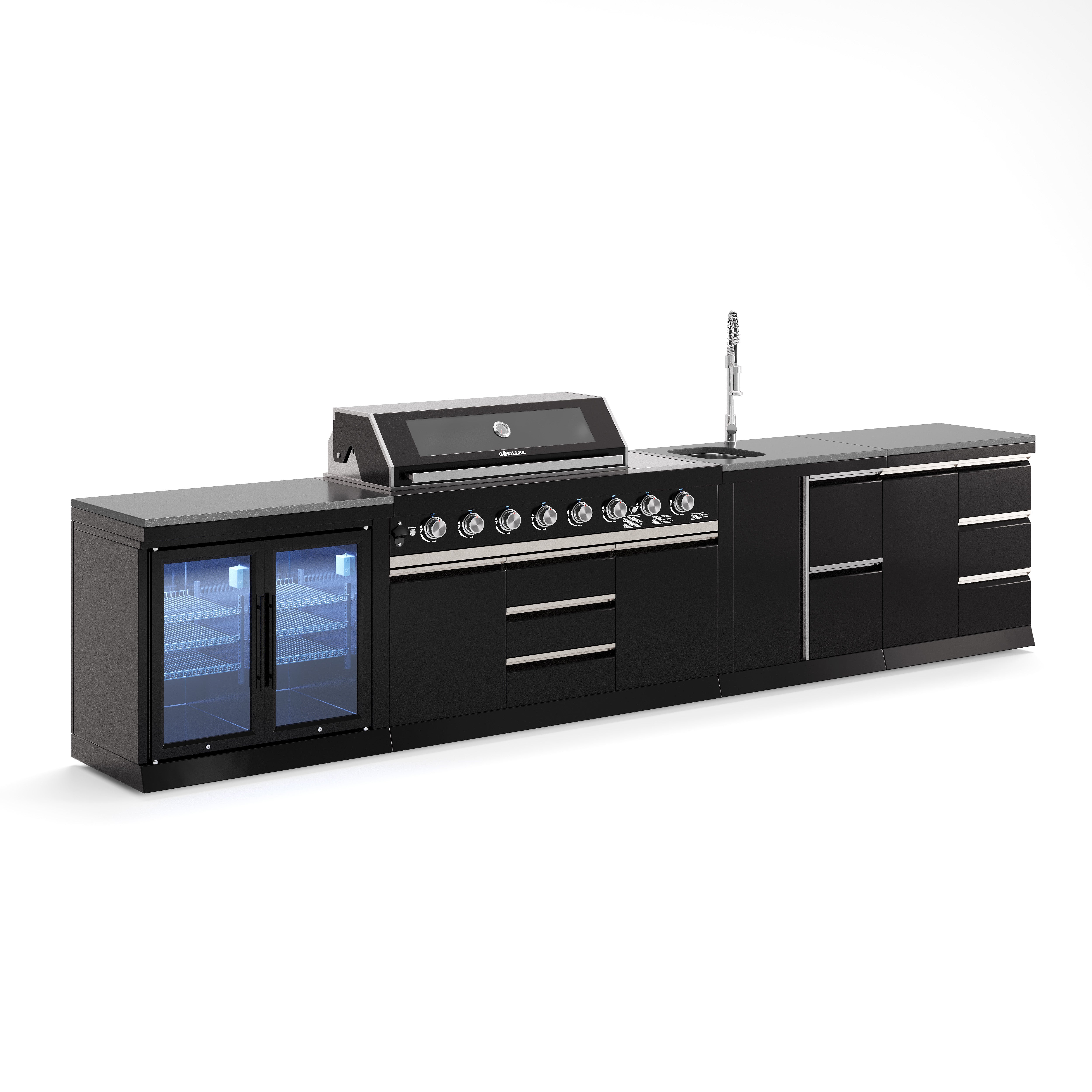 BB-L1 Outdoorküche | Gasgrill | Cool-Duo | Clean | Prep
