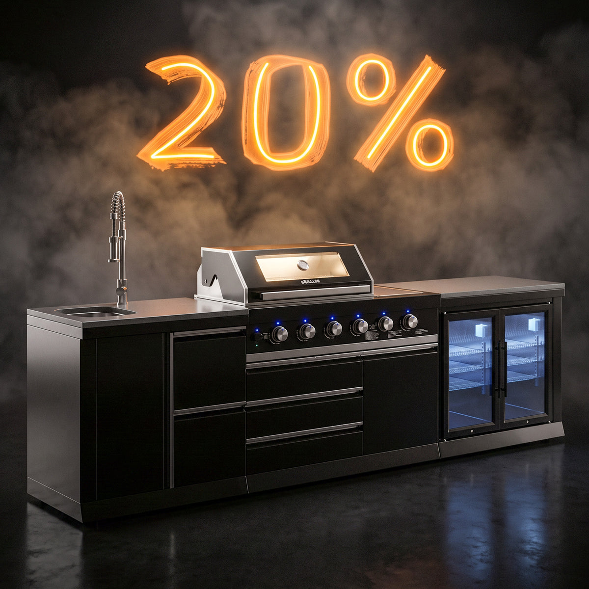 BB-M1 Outdoorküche | Gasgrill | Clean | Cool-Duo