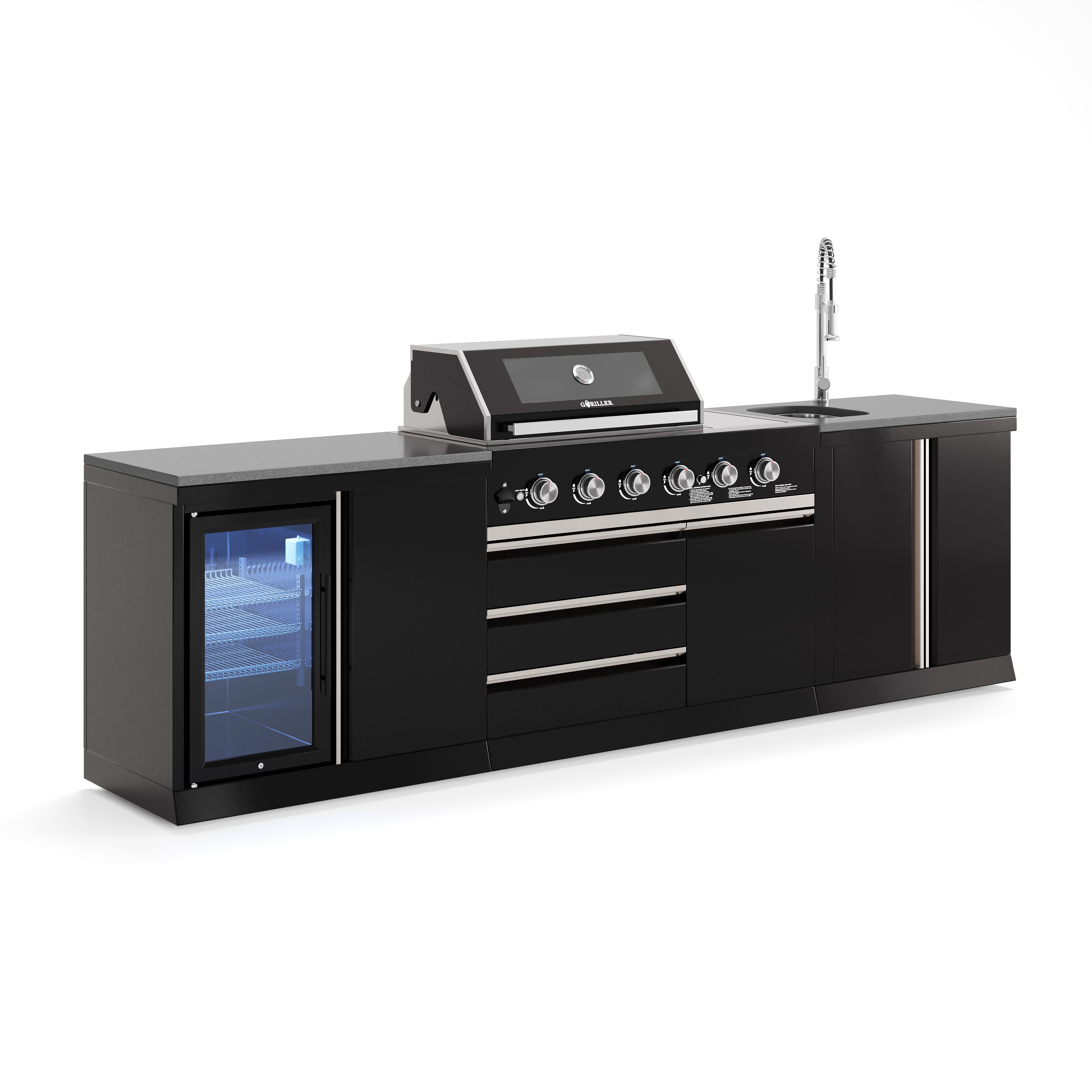 BB-M12 Outdoorküche | Grill de gas de 6 quemadores | Genial | Limpio