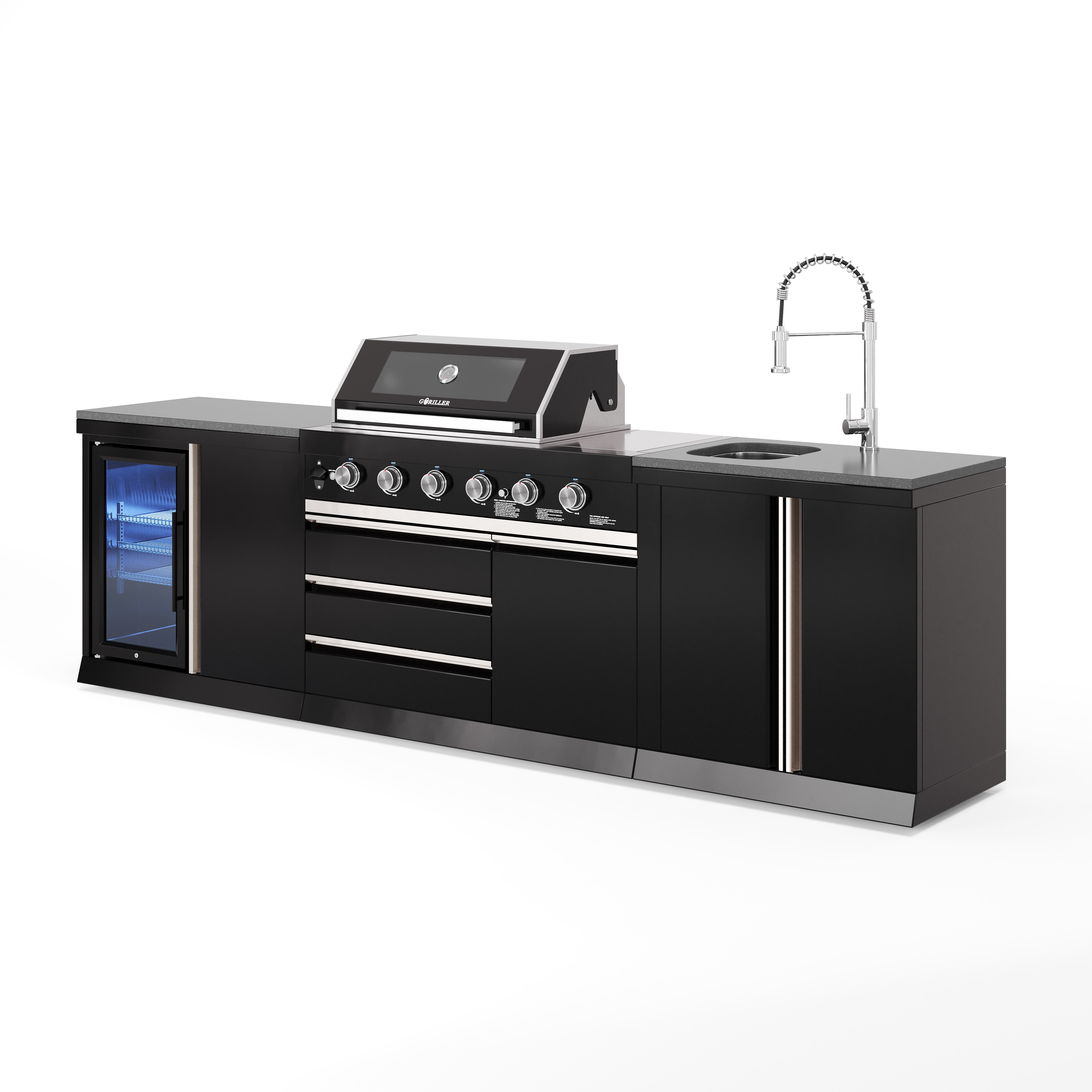 BB-M5 Outdoorküche | Gasgrill | Clean | Prep