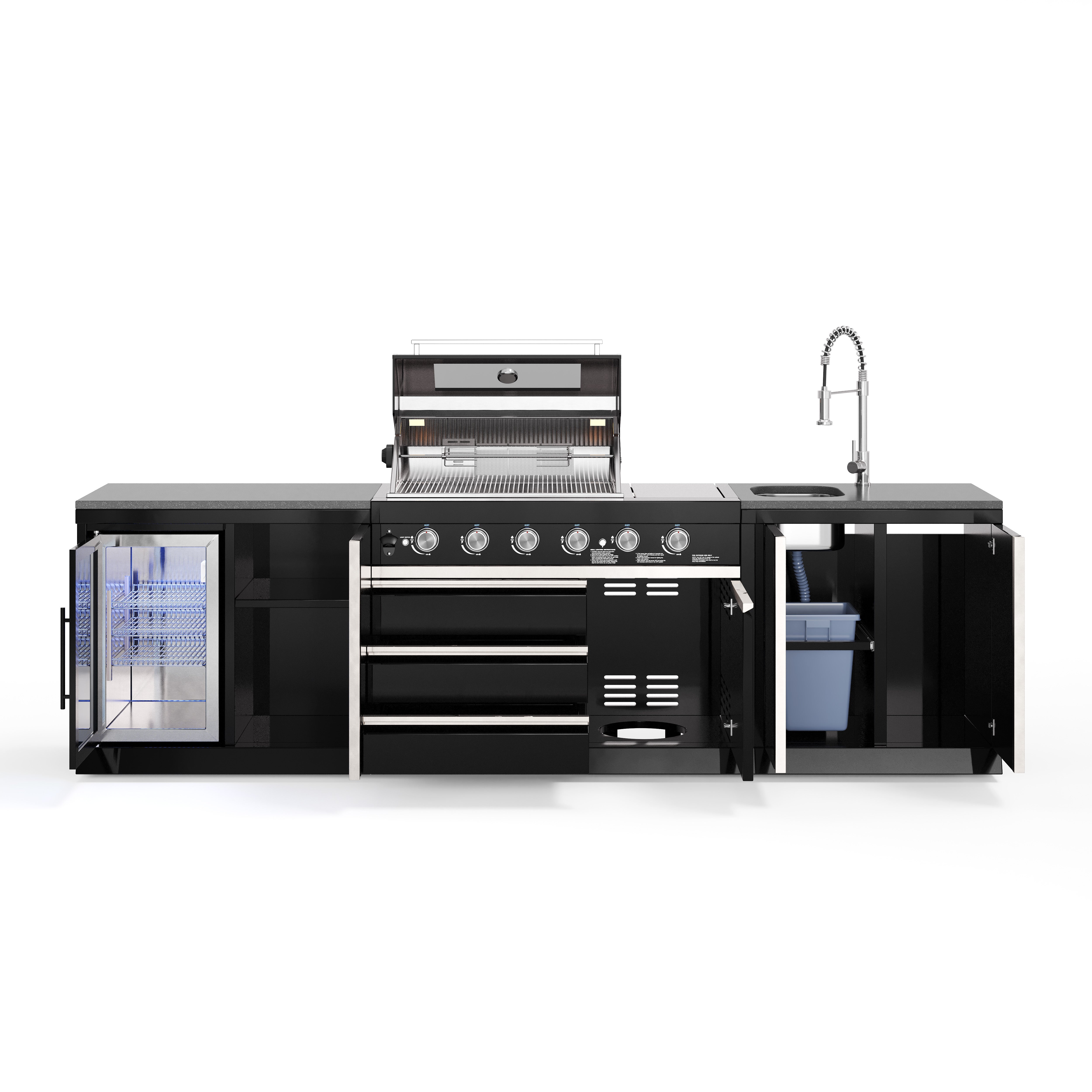 BB-M12 Outdoorküche | Grill de gas de 6 quemadores | Genial | Limpio