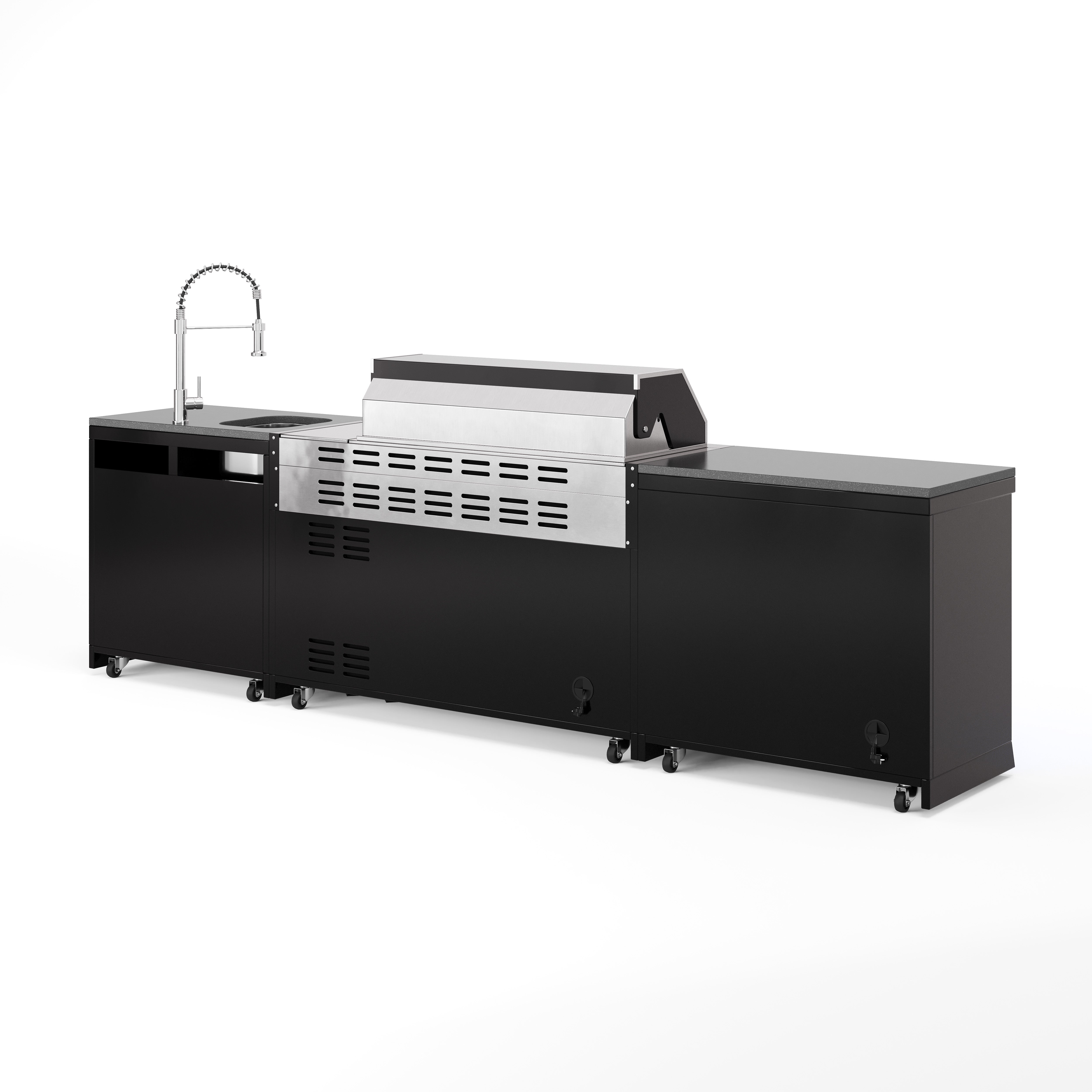 BB-M5 Outdoorküche | Gasgrill | Clean | Prep