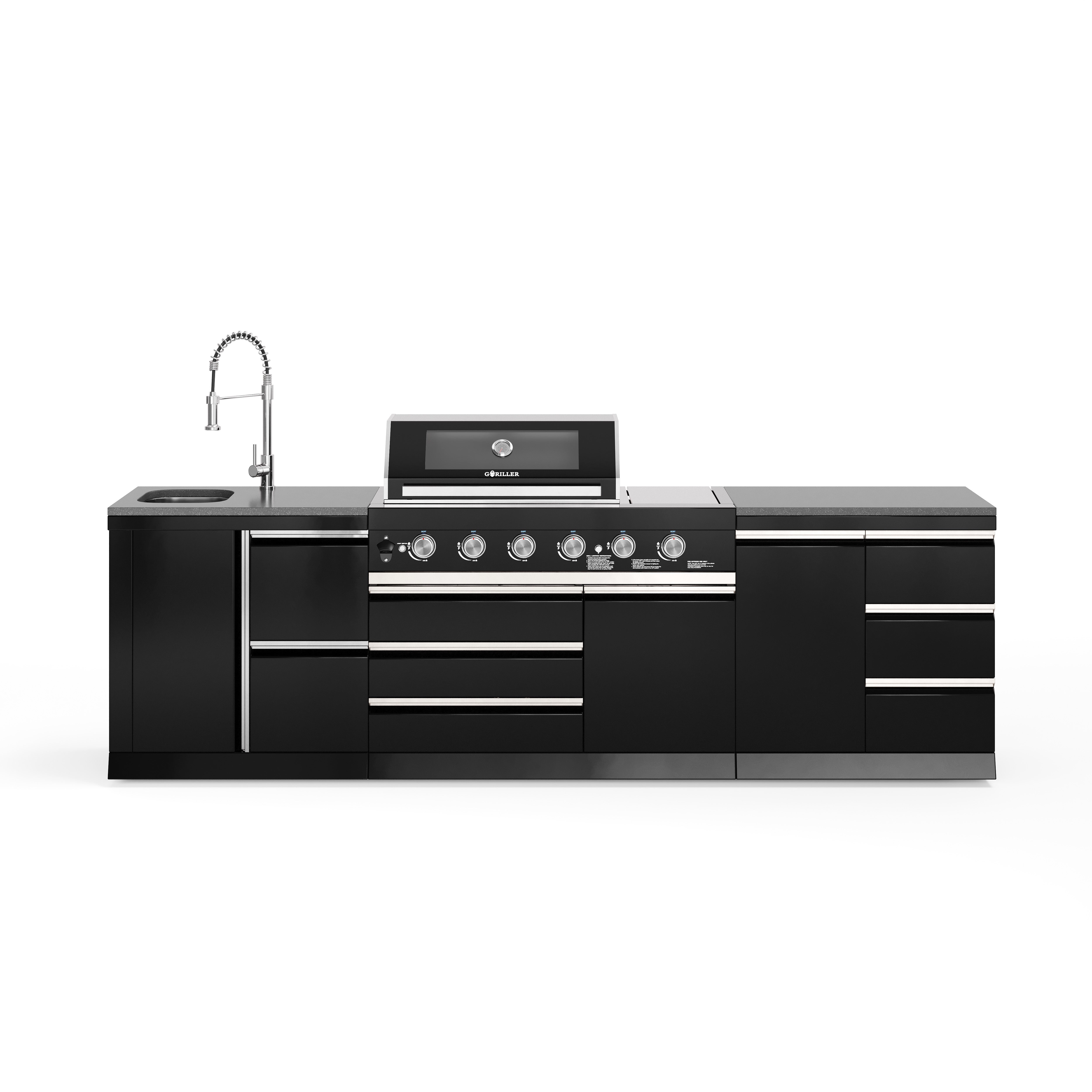 Cucina da esterno BB-M5 | Griglia a gas | Pulito | Preparazione