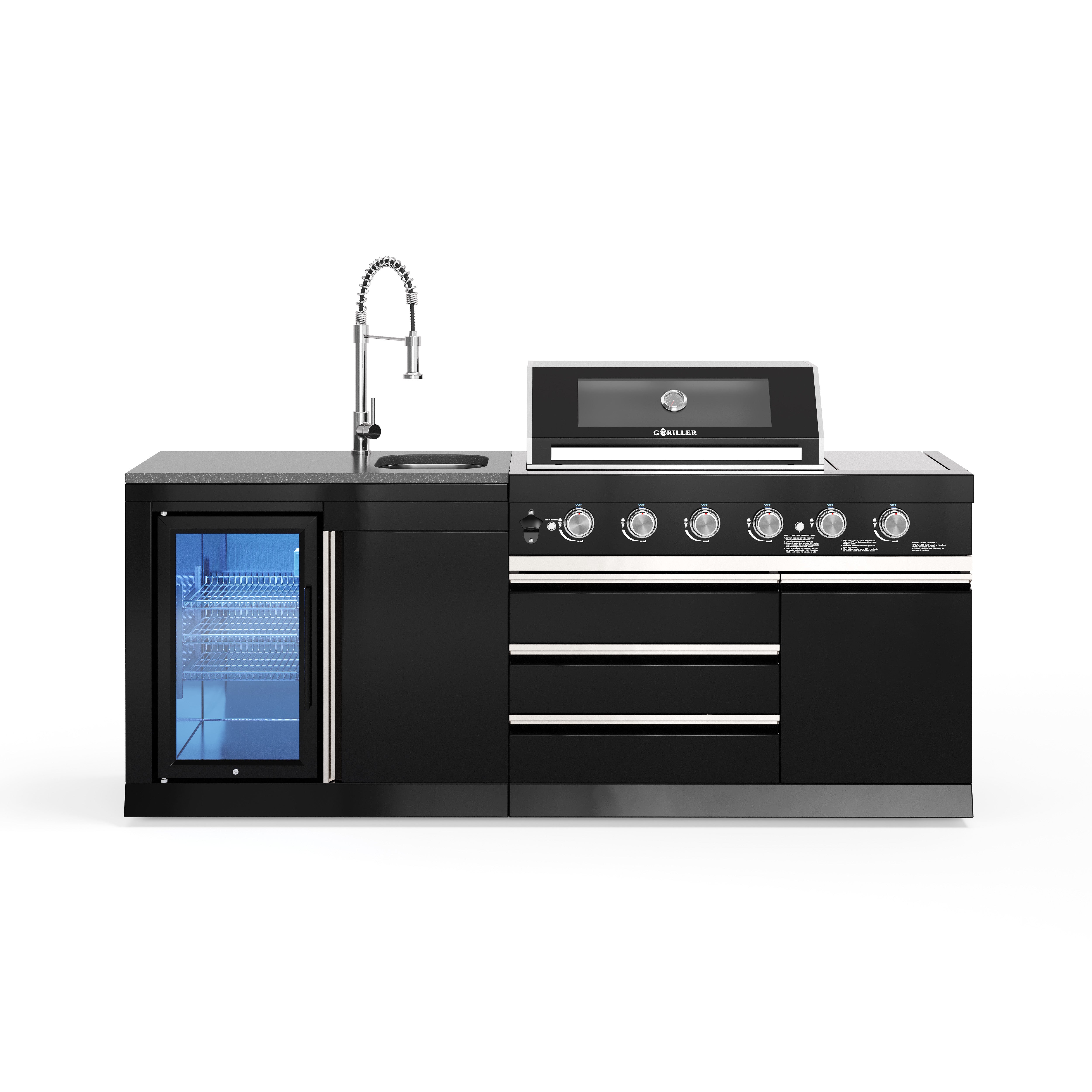 BB-S6 OUTDOORKUGE | Gril à gaz à 6 brûleurs | Glacial