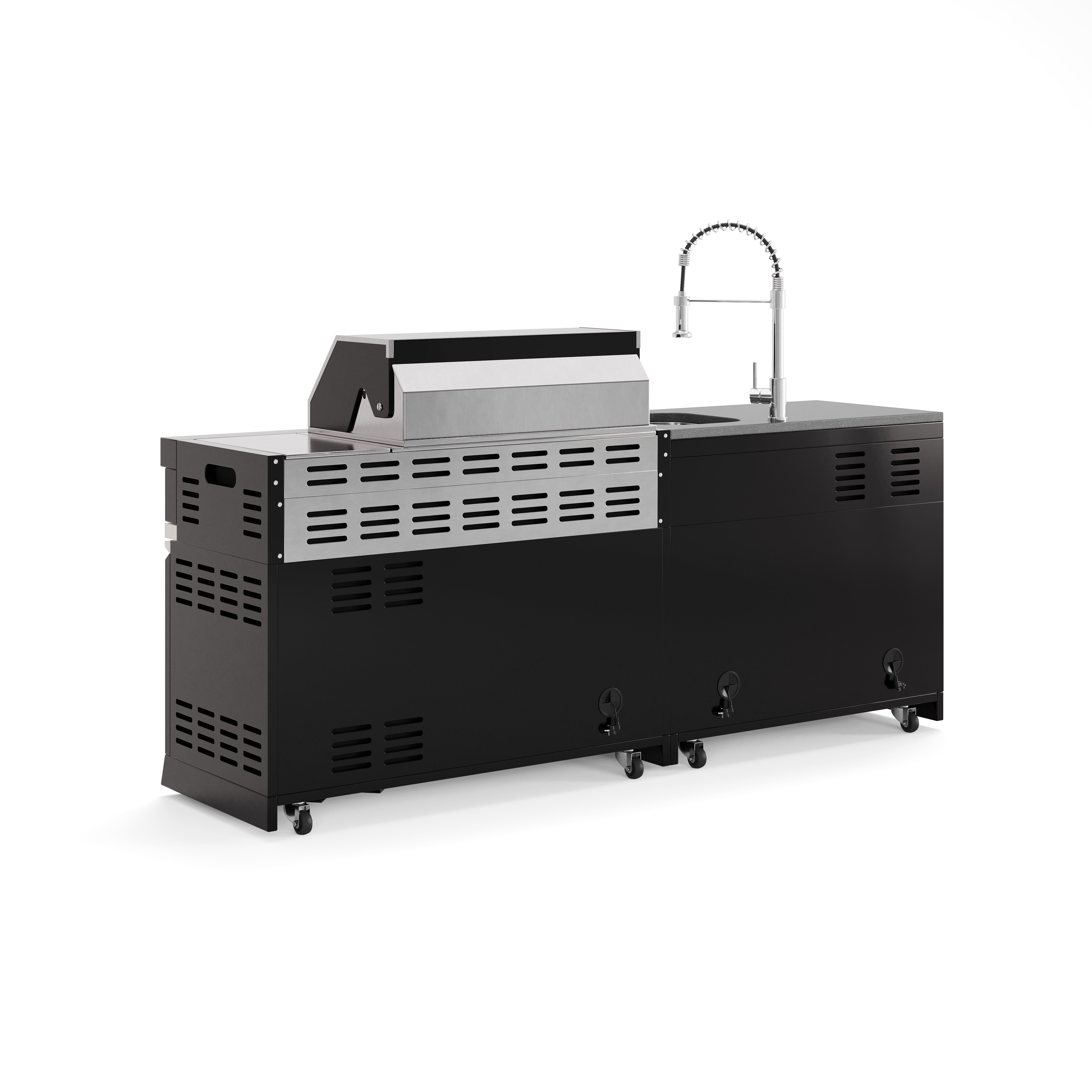 BB-S6 Outdoorküche | Grill de gas de 6 quemadores | Limpio