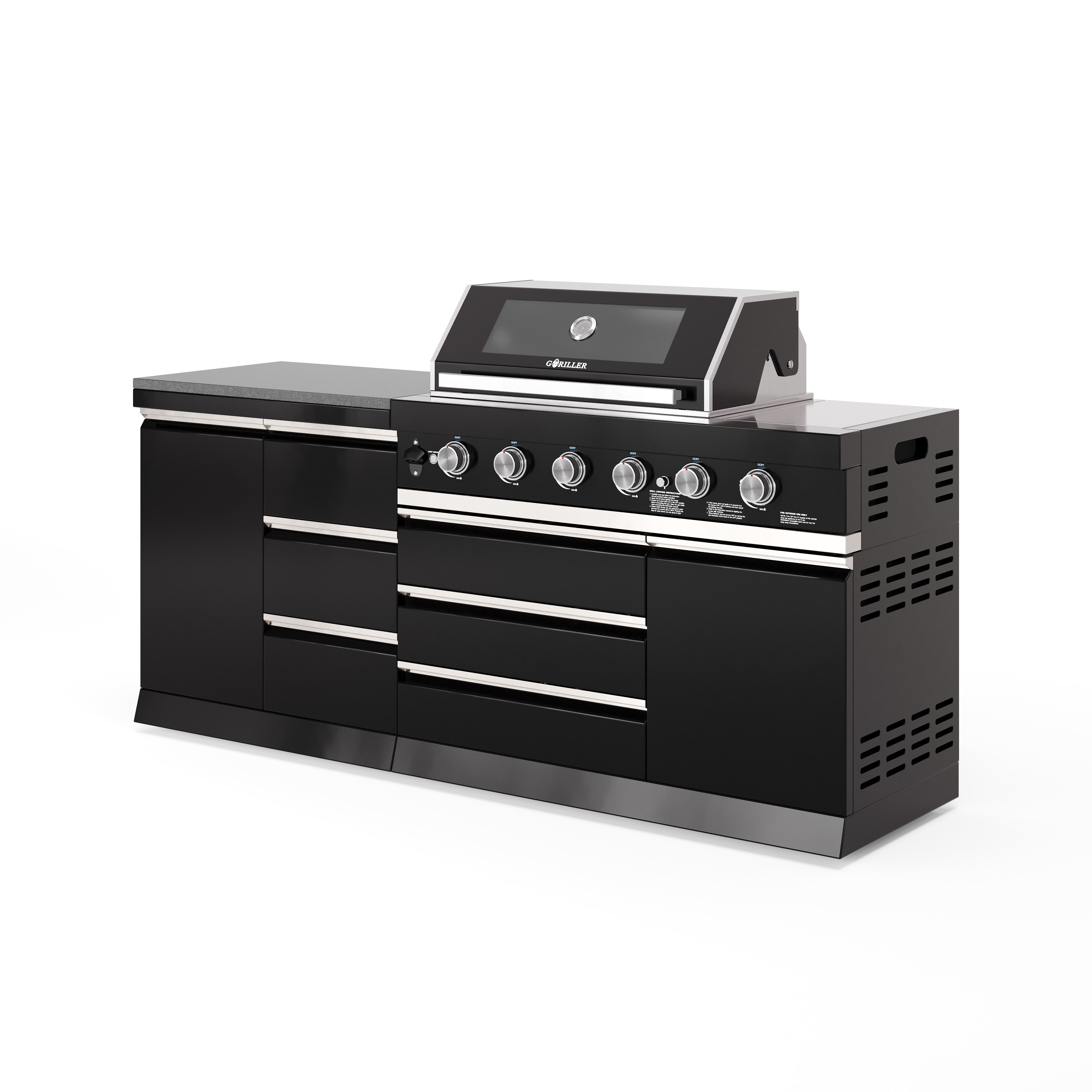 Cucina da esterno BB-S5 | Griglia a gas | Preparazione