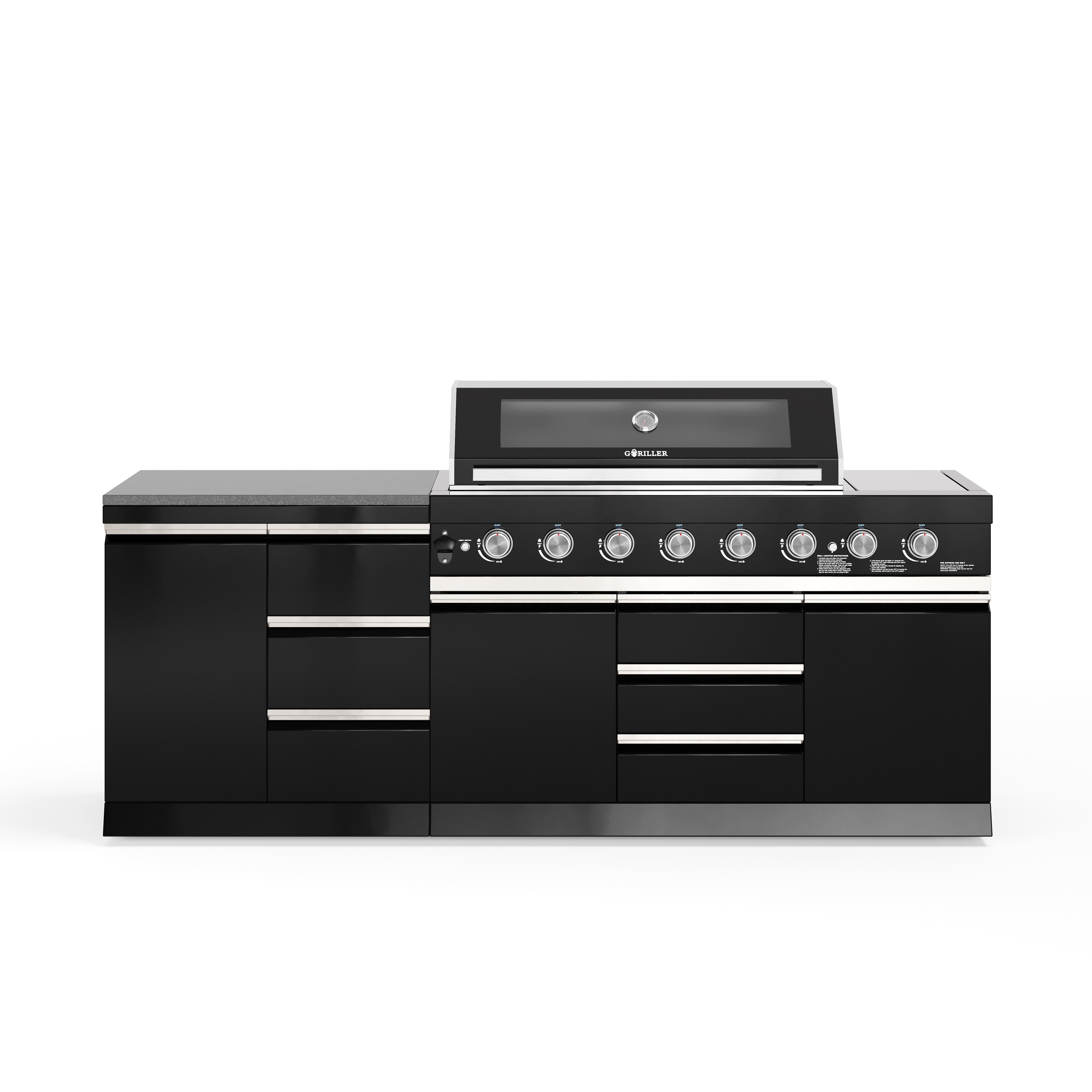 Cucina da esterno BB-S5 | Griglia a gas | Preparazione