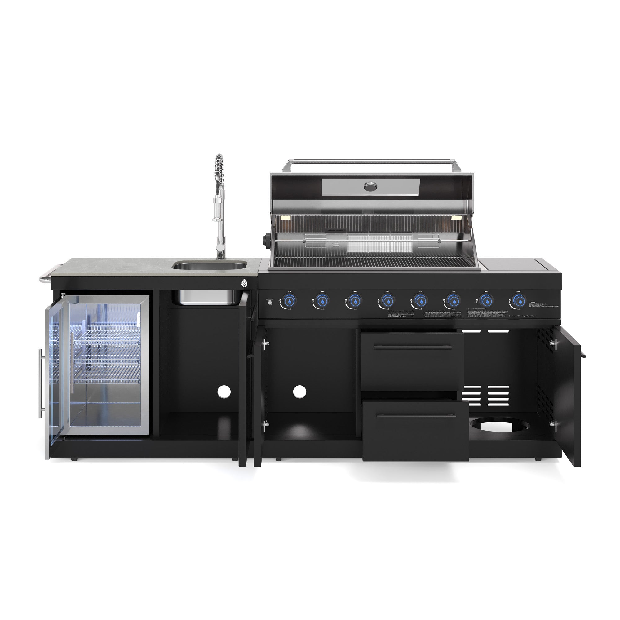 EMPIRE S1 Outdoorküche | Gasgrill | Cool-Clean Schwarz