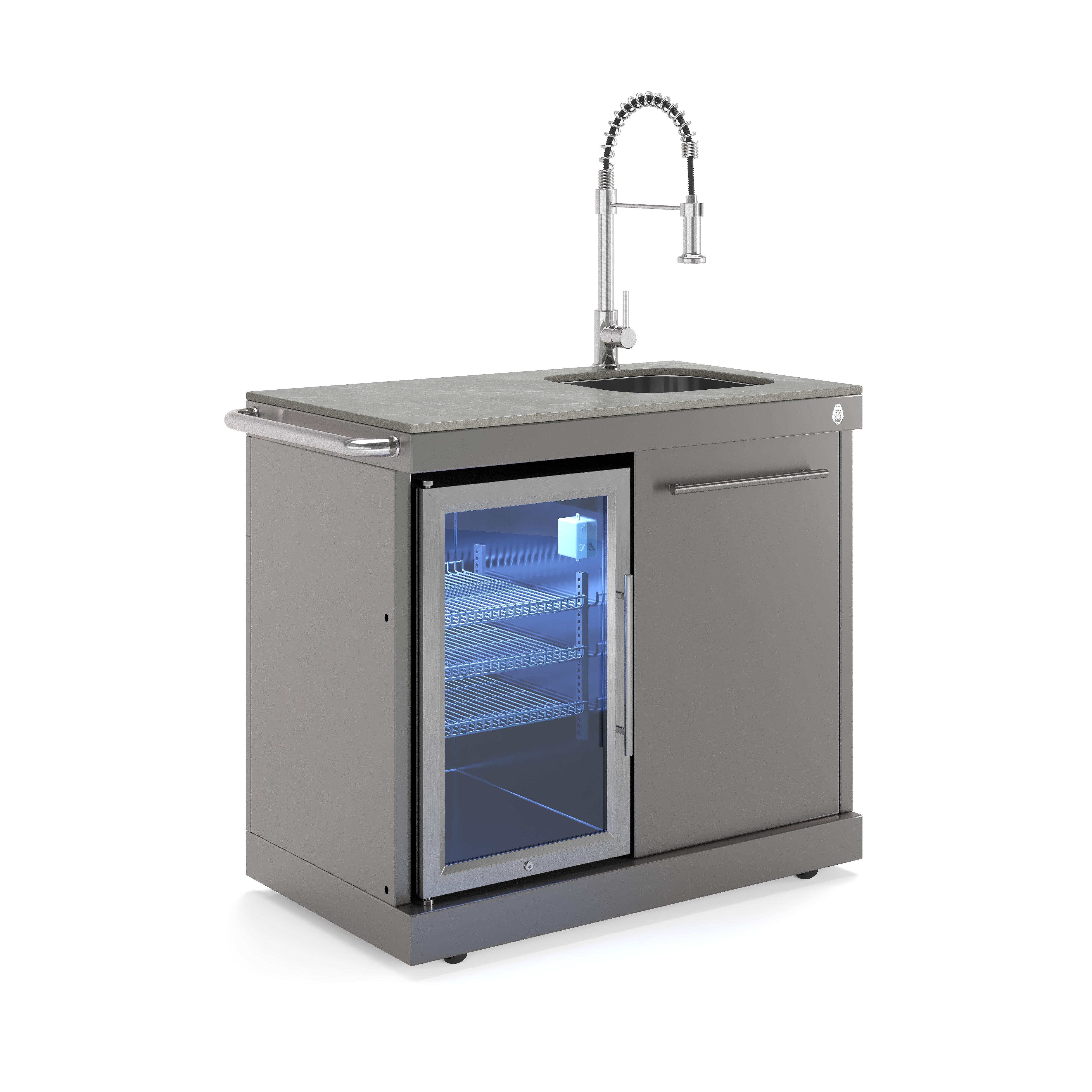 EMPIRE COOL-CLEAN Kühlschrank-Spülbecken Grau