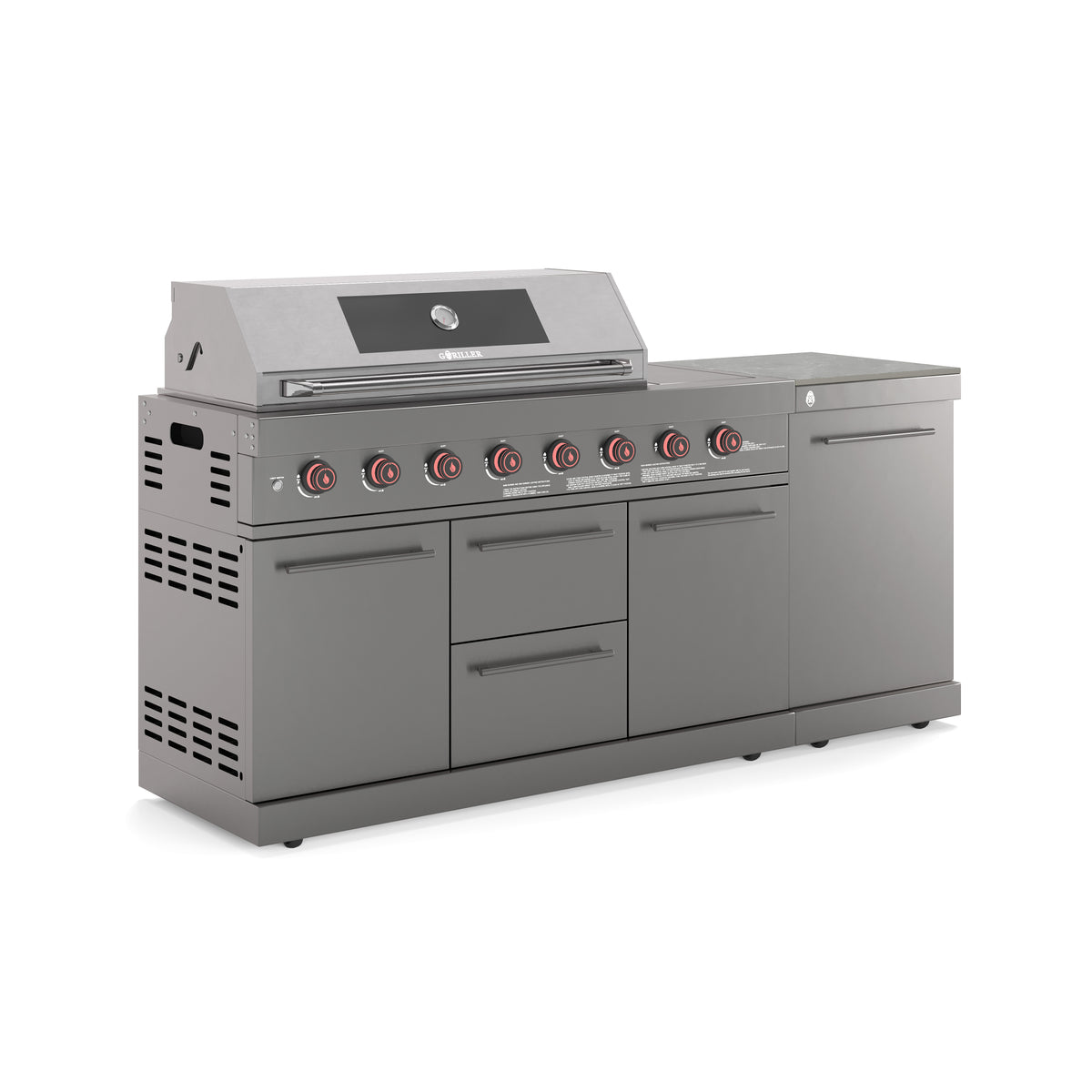 EMPIRE S2 Outdoorküche | Gasgrill | Prep Grau