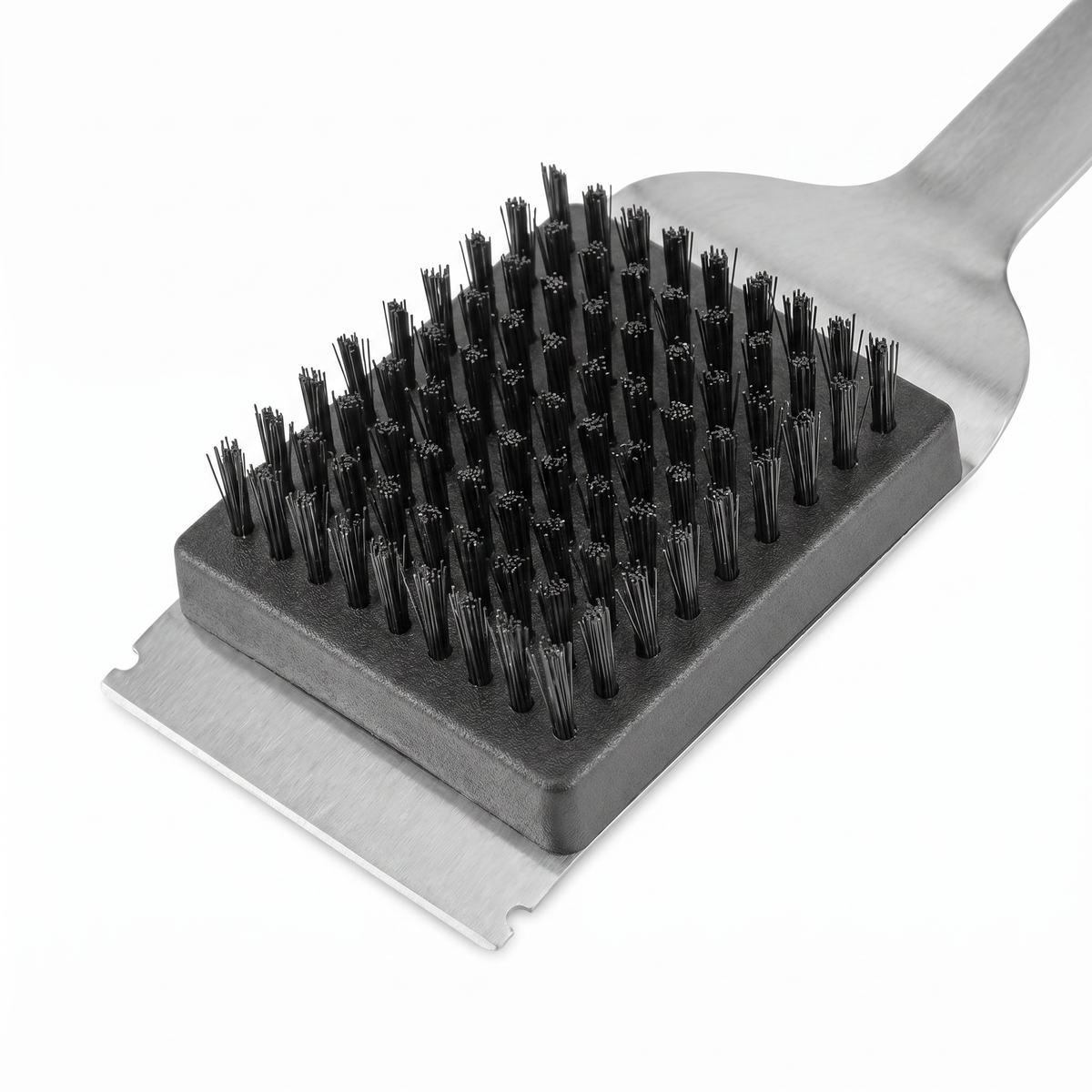 Spazzola per grill con testina intercambiabile