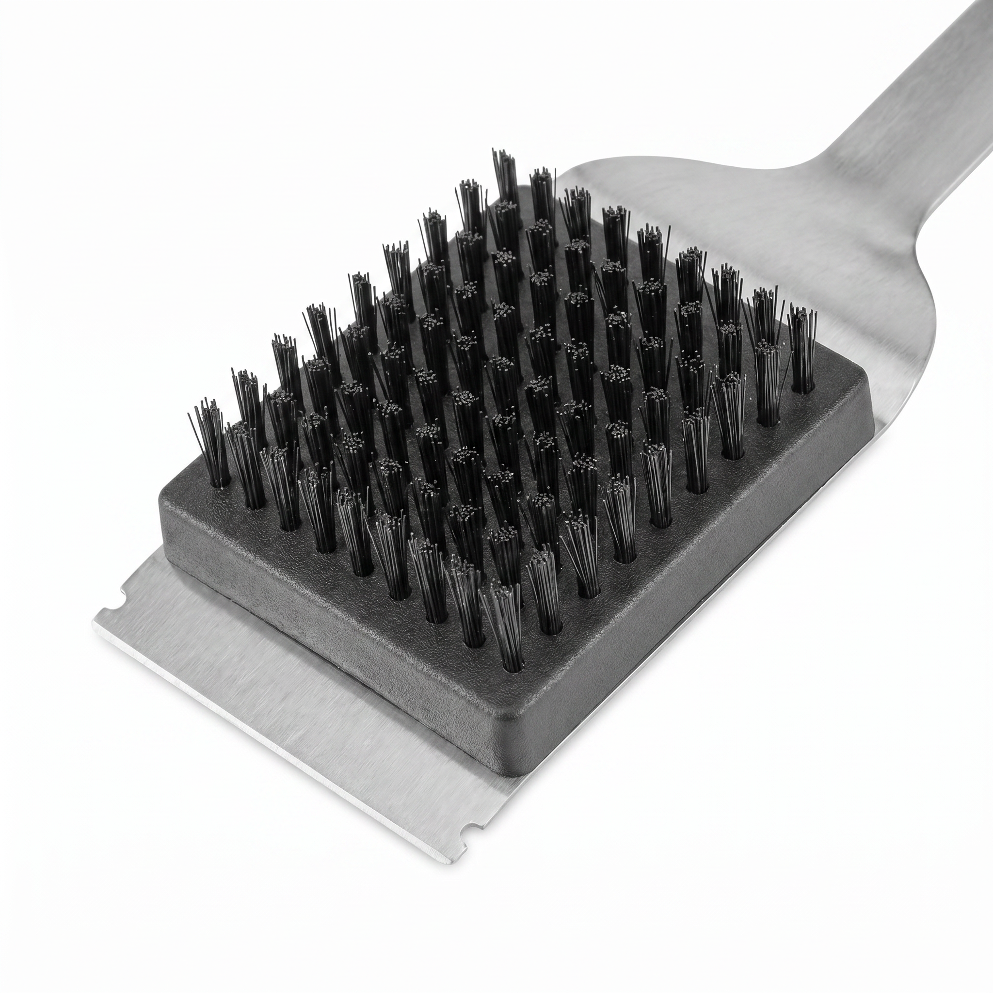 Spazzola per grill con testina intercambiabile