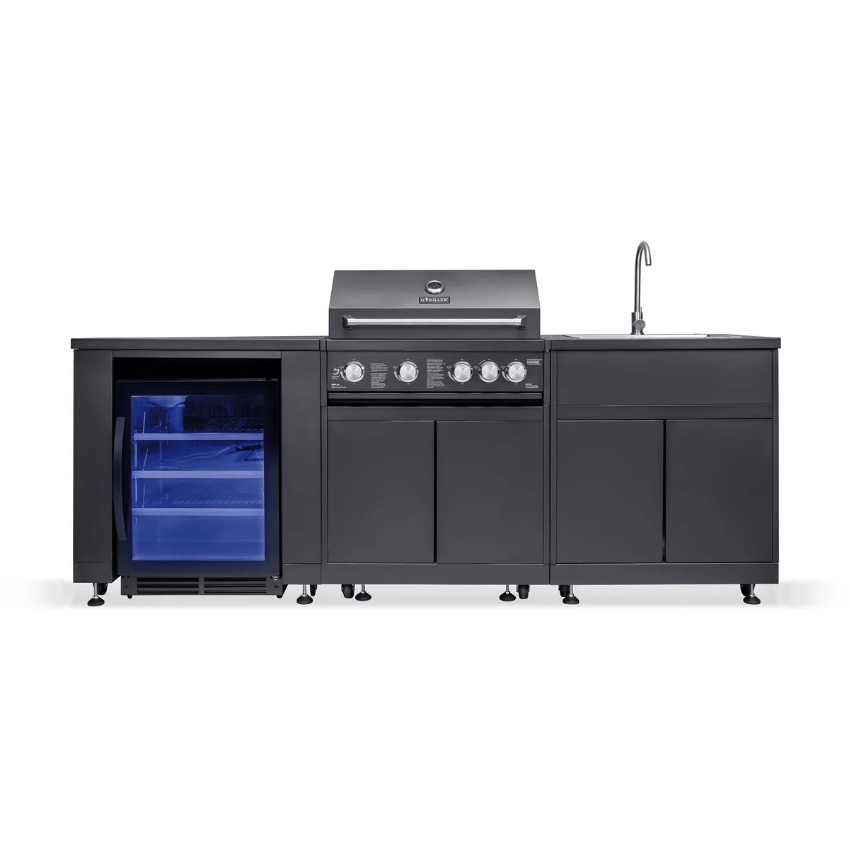 JUNGLE M1 Outdoorküche | 5-Brenner Gasgrill | Cool | Clean