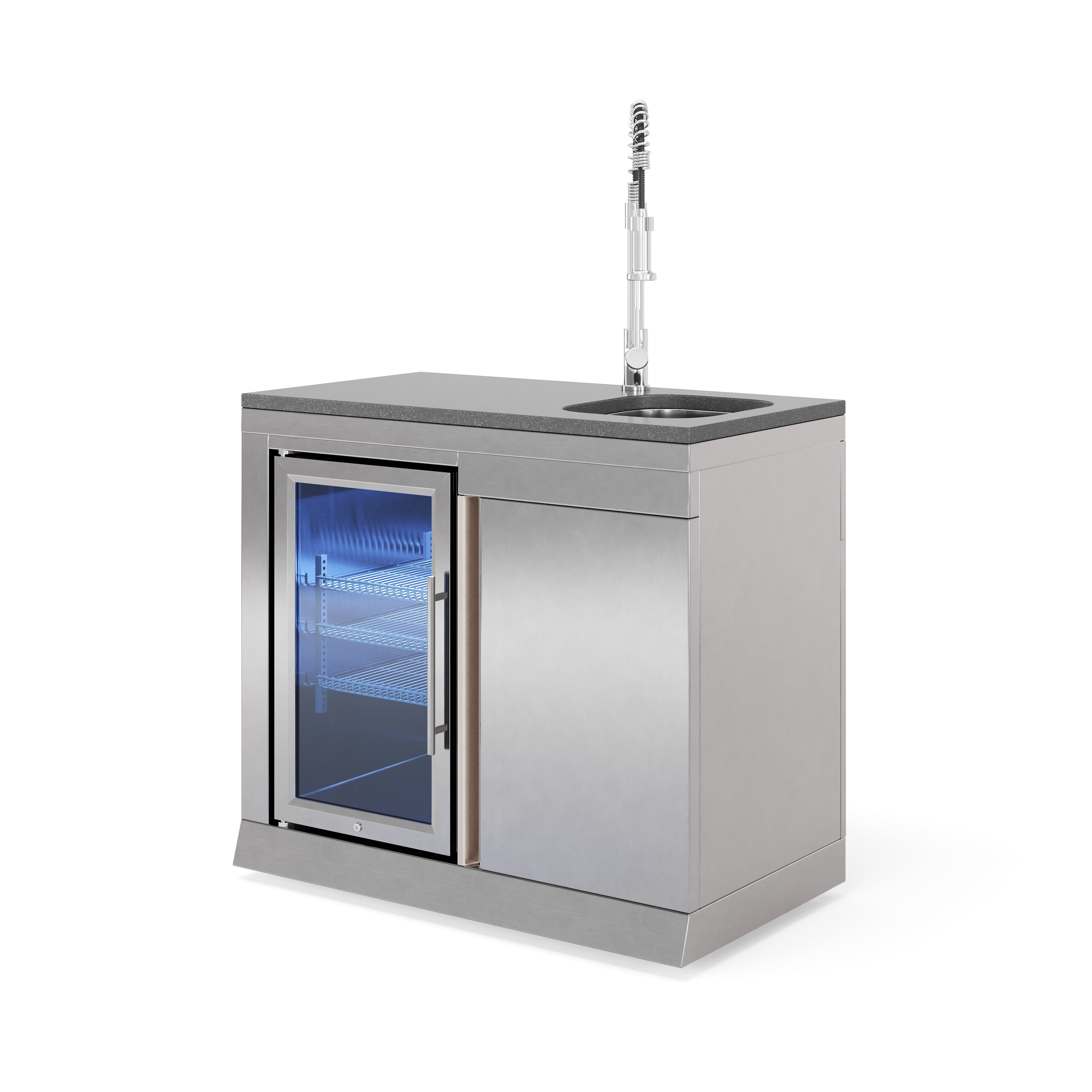 SILVERBACK COOL-CLEAN Kühlschrank-Spülbecken-Kombi