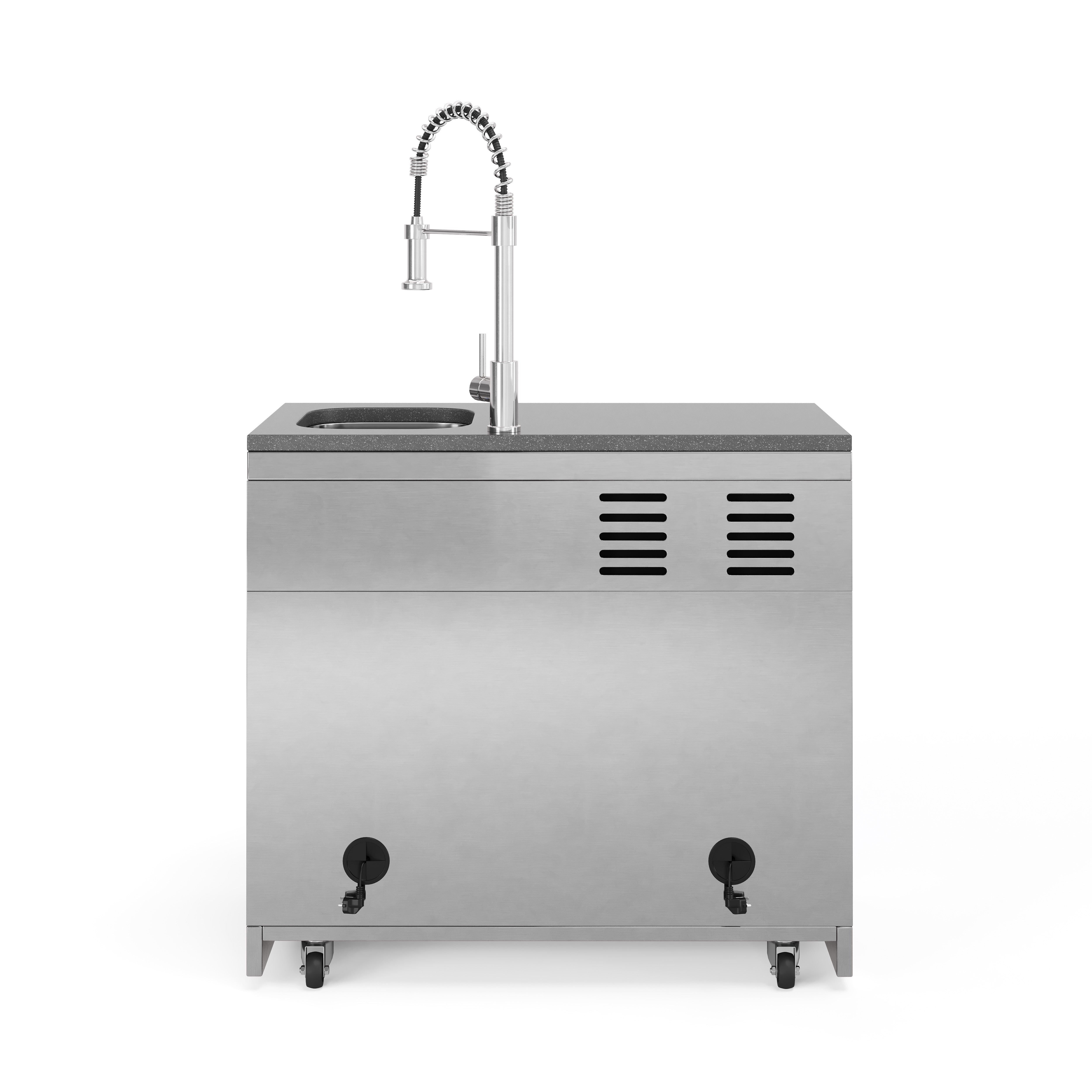 SILVERBACK COOL-CLEAN Kühlschrank-Spülbecken-Kombi