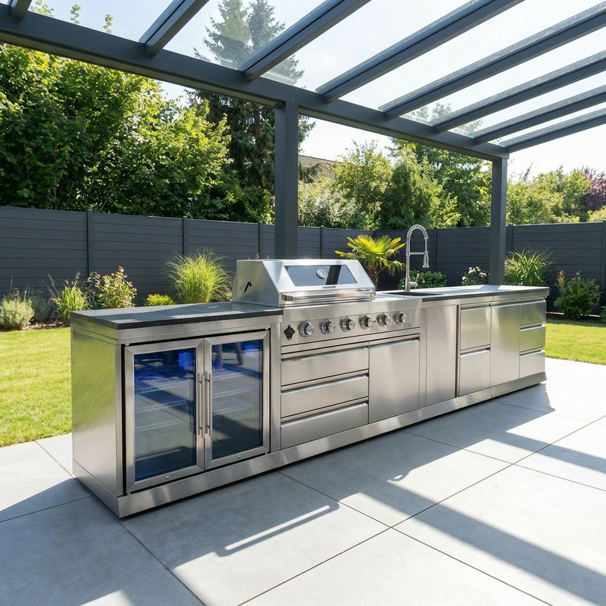 SB-L1 Outdoorküche | Gasgrill | Cool-Duo | Clean | Prep