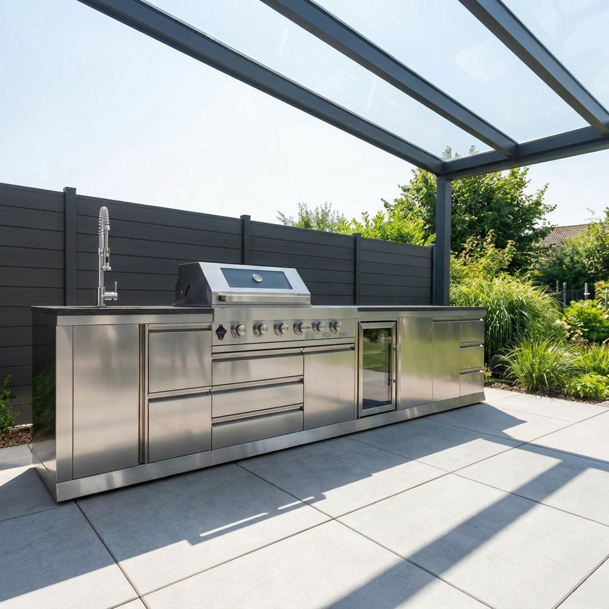 SB-L2 Outdoorküche | Gasgrill | Clean | Cool | Prep