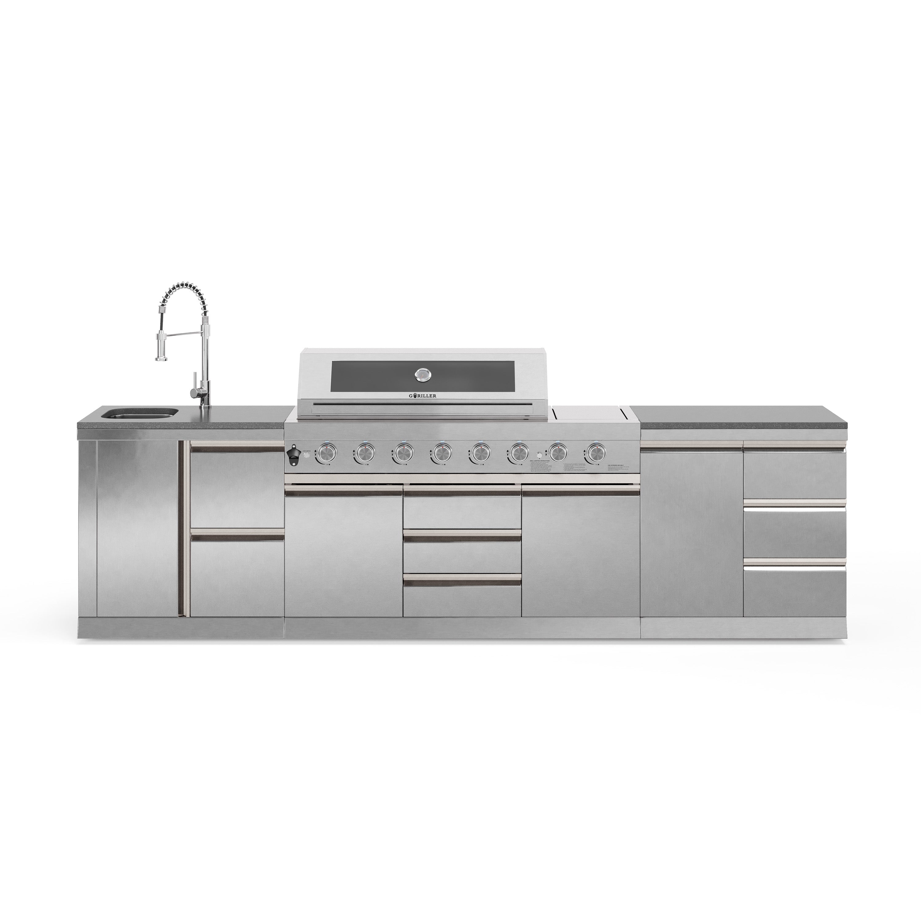 Cucina da esterno SB-M5 | Griglia a gas | Pulito | Preparazione