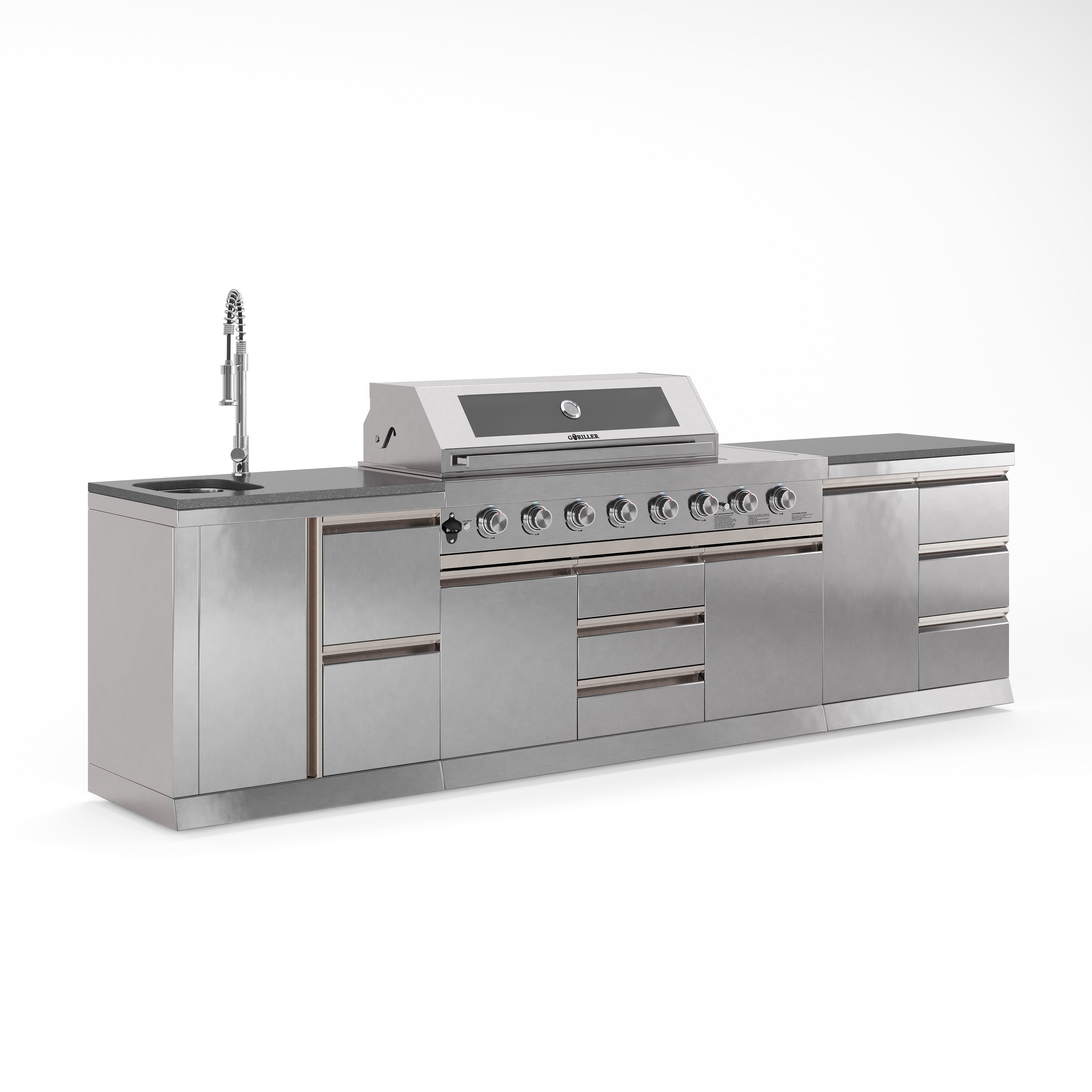 Cucina da esterno SB-M5 | Griglia a gas | Pulito | Preparazione