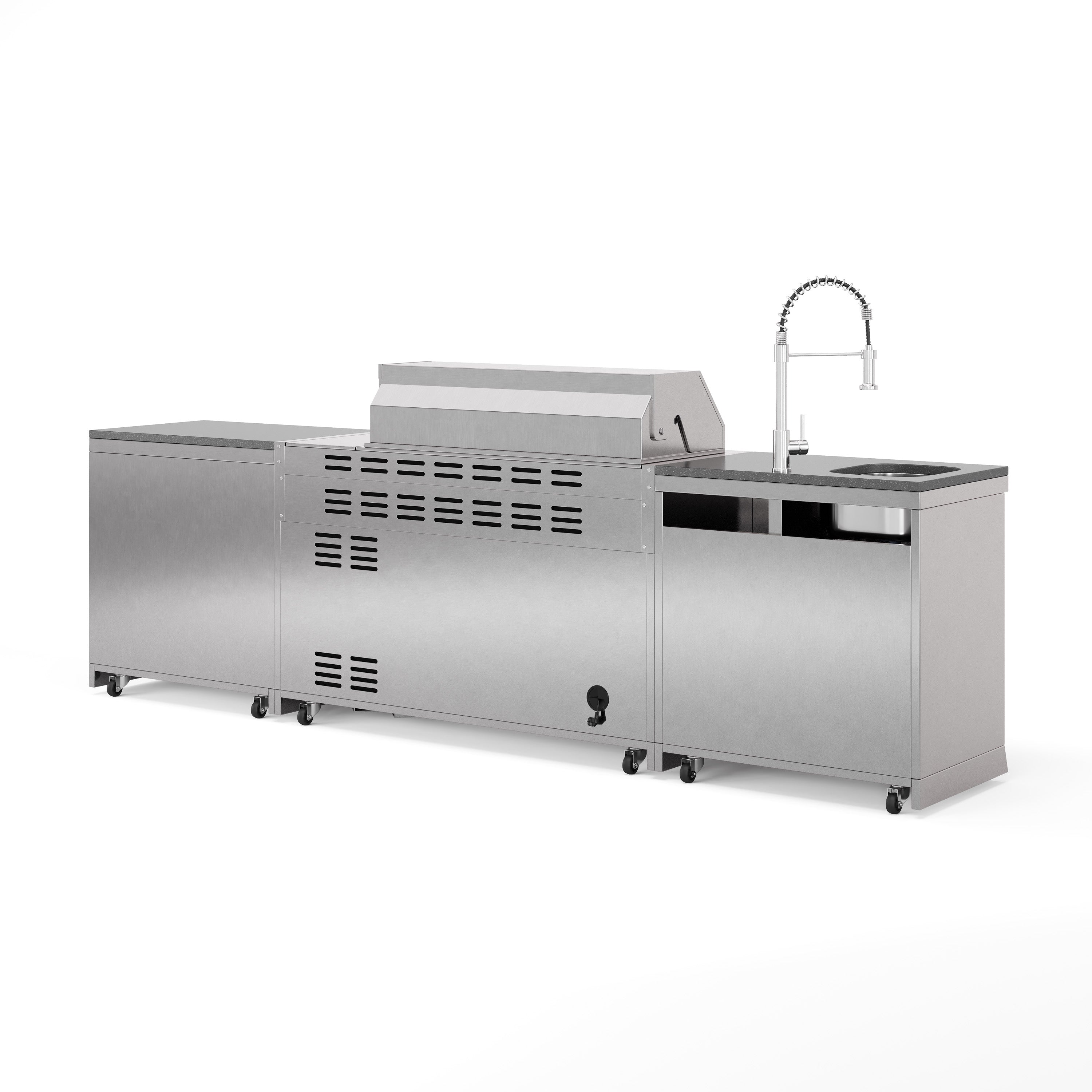 SB-M5 Outdoorküche | Gasgrill | Clean | Prep