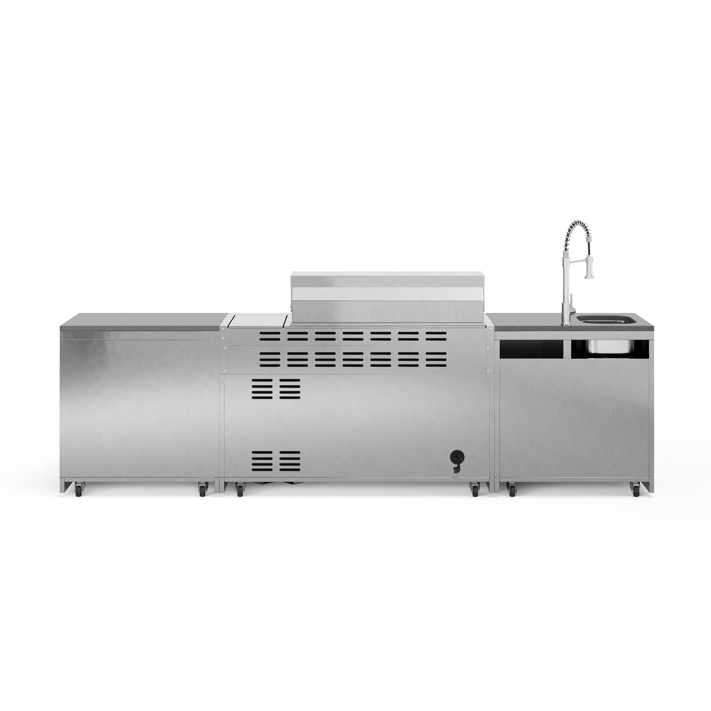 SB-M5 Outdoorküche | Gasgrill | Clean | Prep